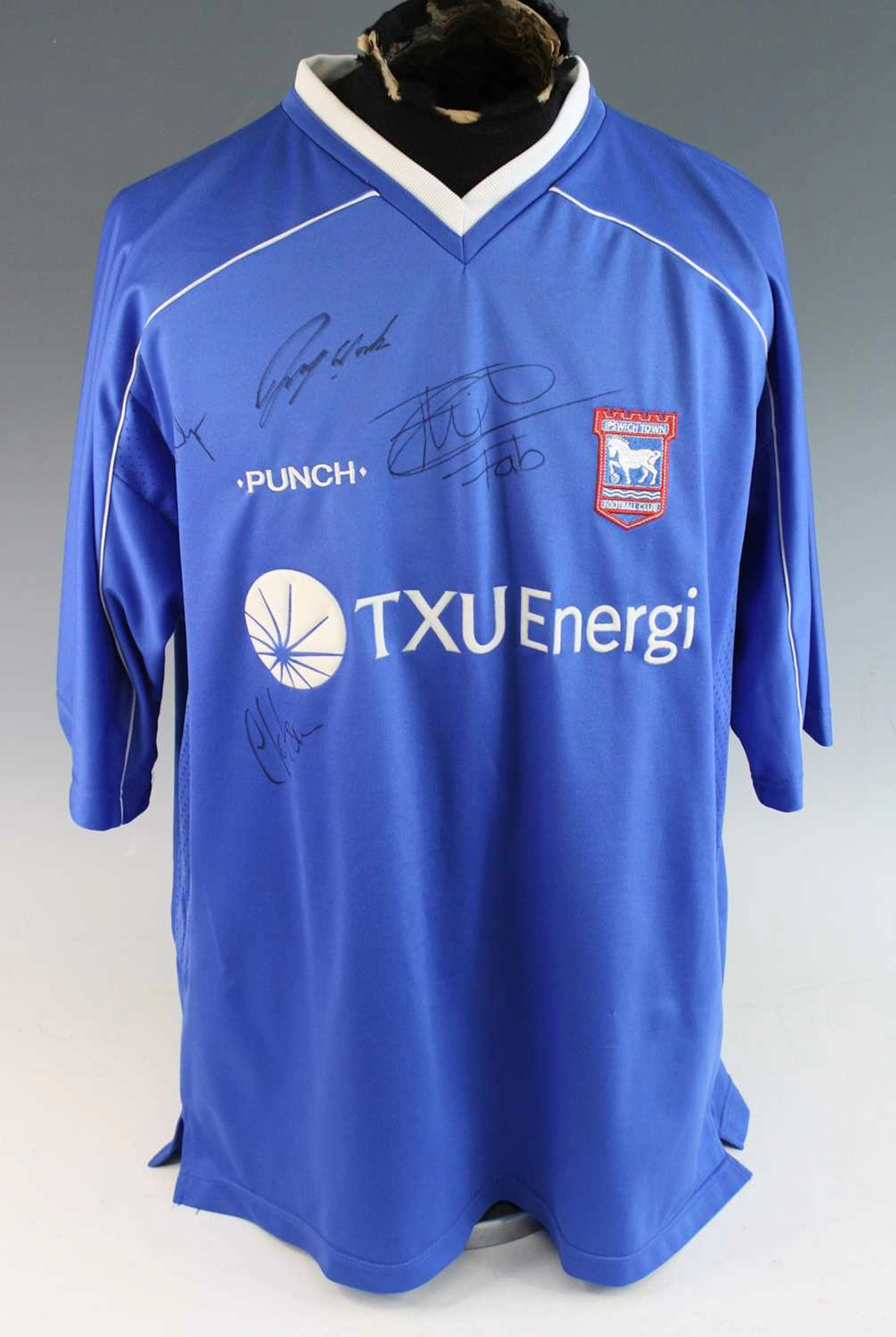 Lot 1201 - Ipswich Town F.C., a replica home shirt
