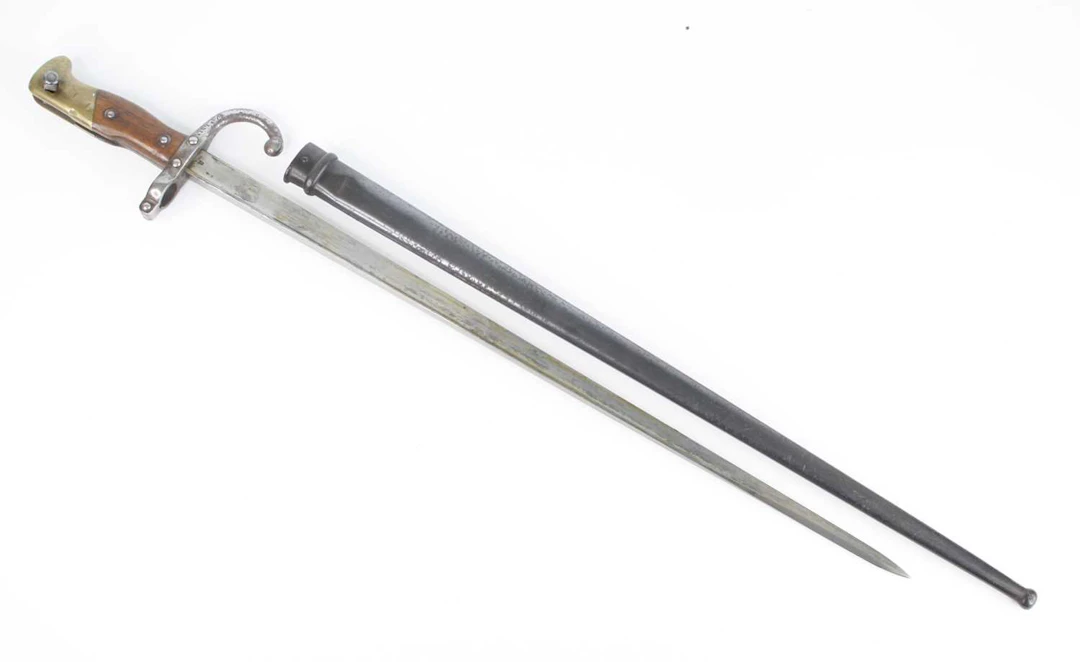 Lot 1200 - A French model 1874 Gras bayonet, the 52cm