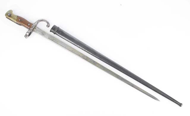 Lot 1200 - A French model 1874 Gras bayonet, the 52cm
