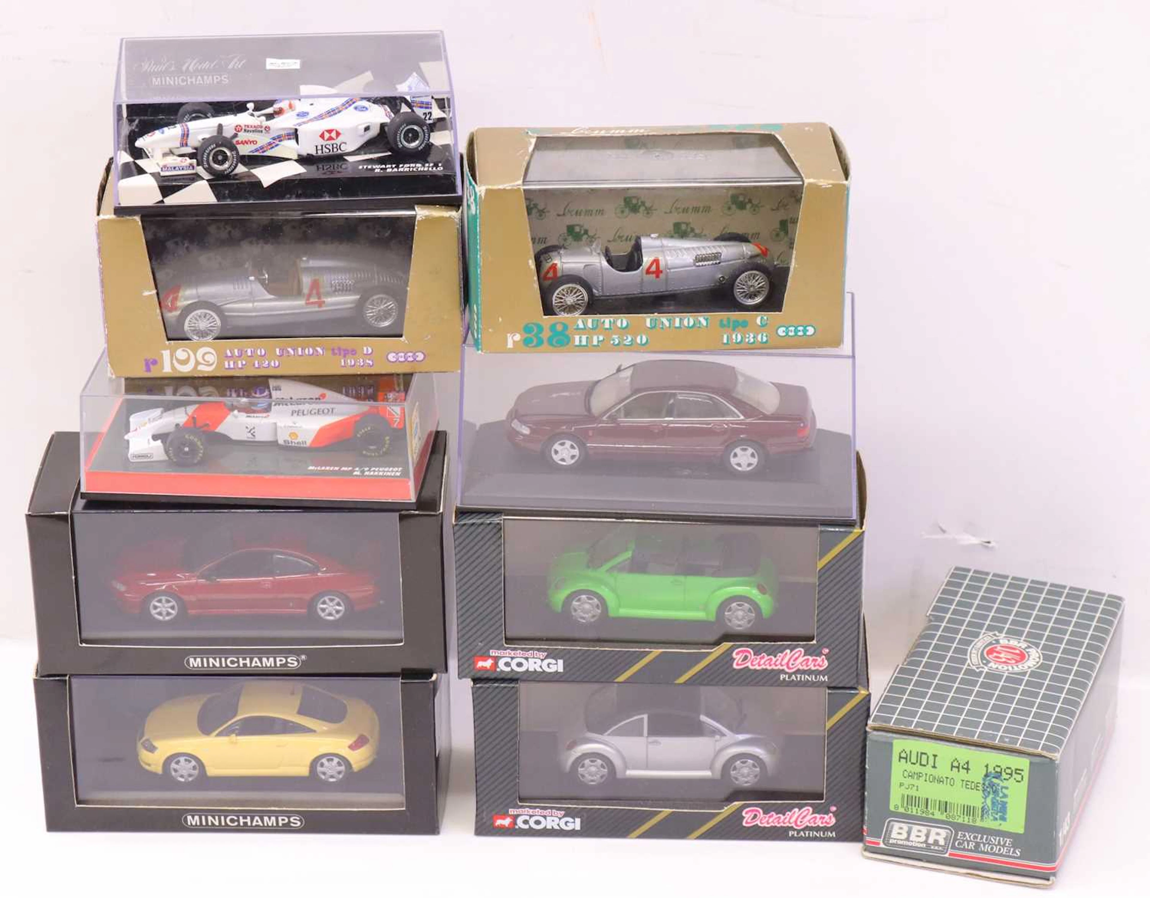 Lot 183 - 10 various boxed and cased 1/43rd scale