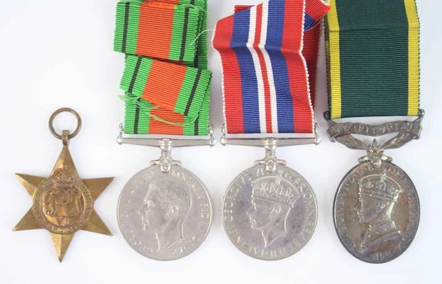 Lot 1024 - A group of four medals to include 1939-1945