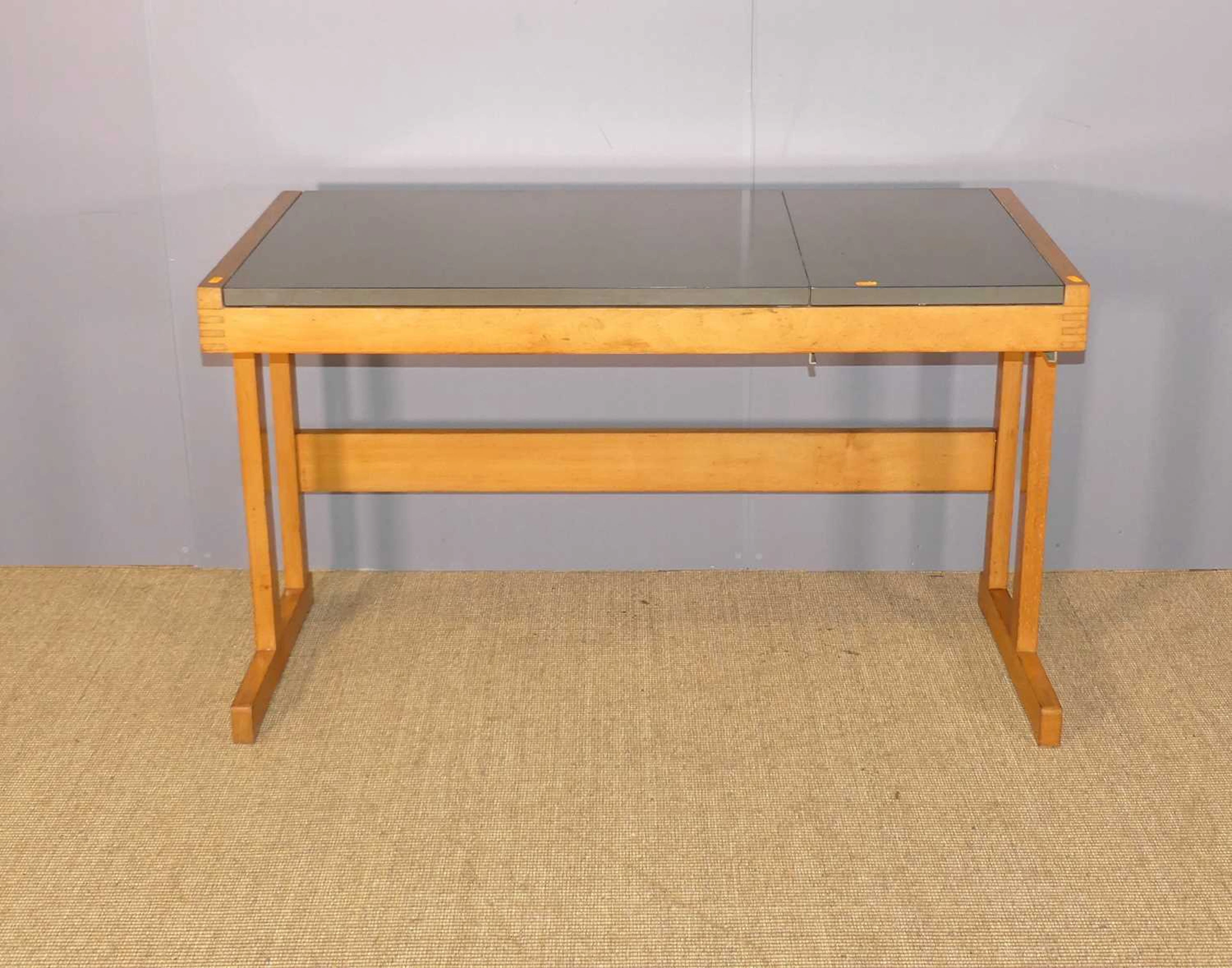 Lot 713 - A mid-century beech and melamine draughtsman'