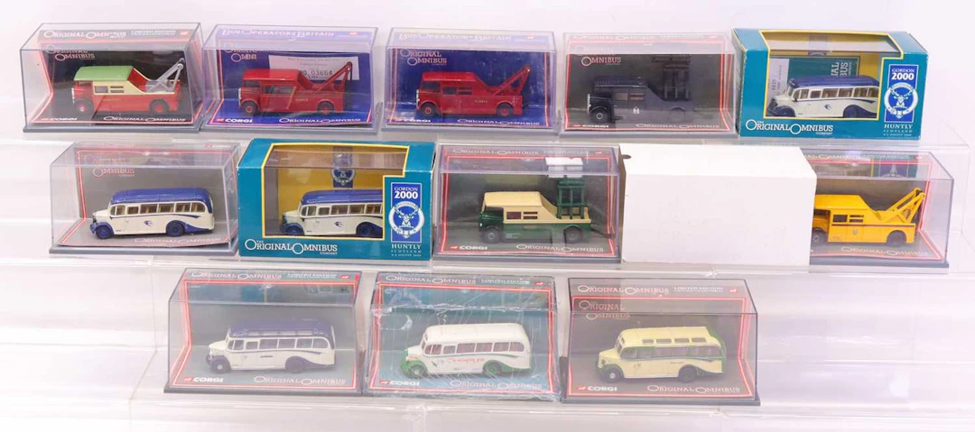 Lot 267 - 12 boxed Corgi Original Omnibus 1/76th scale