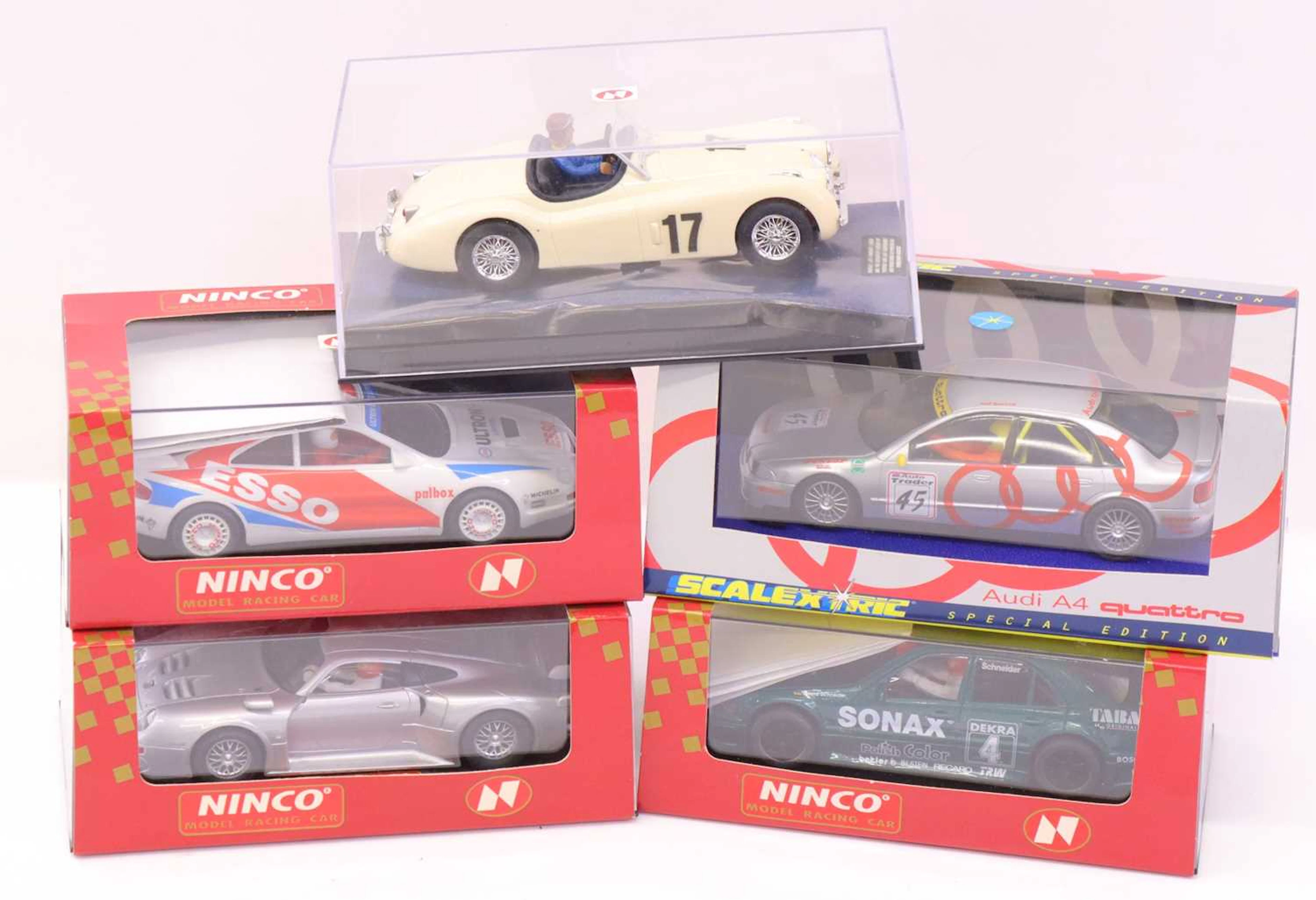 Lot 232 - Scalextric and Ninco a collection of Slot