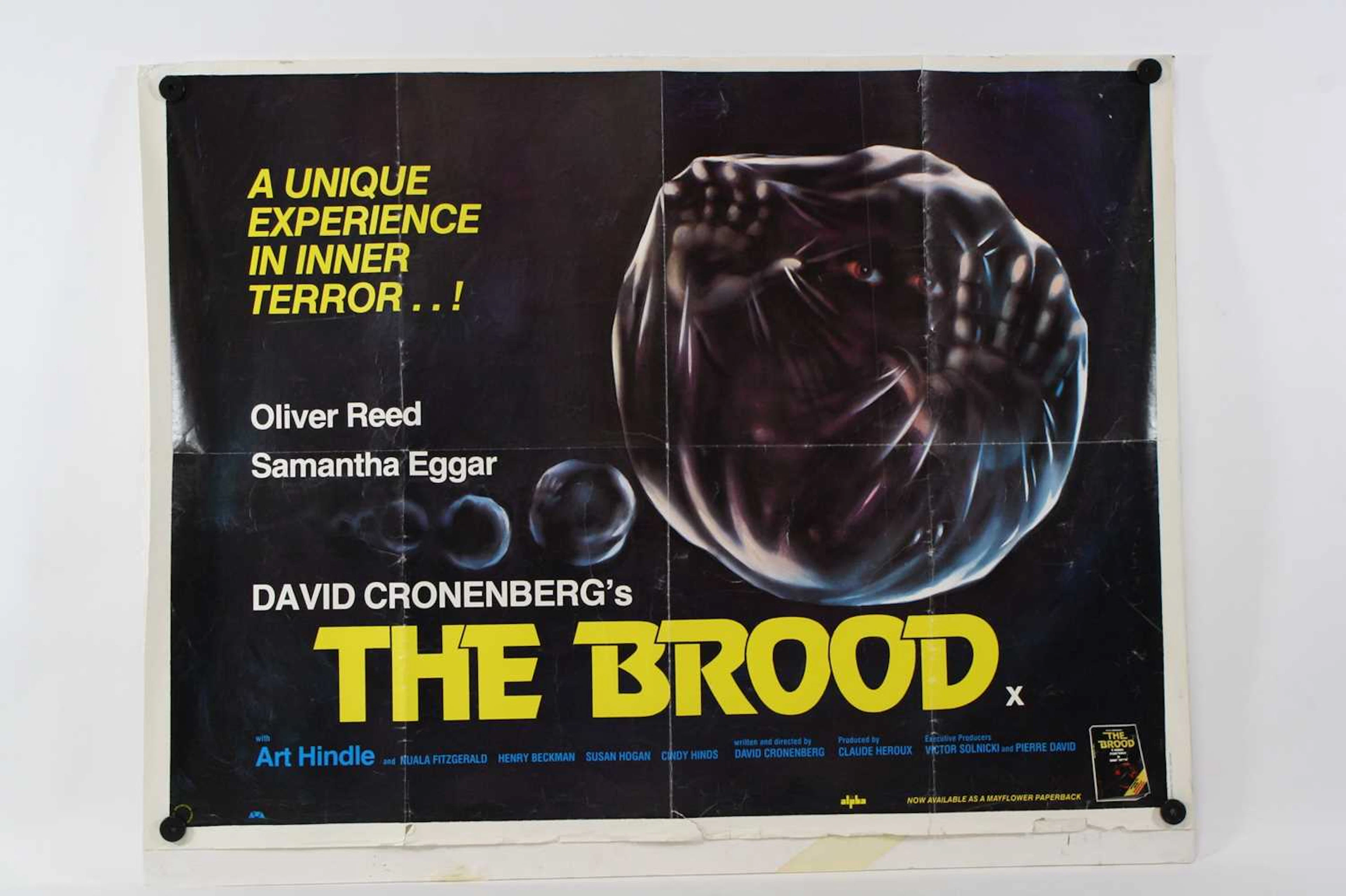 Lot 1054 - The Brood, 1979, UK quad film poster