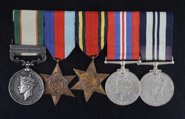 Lot 1268 - An Indian Army group of five medals to