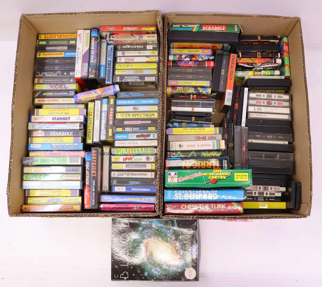 Lot 429 - 2 boxes containing Spectrum ZX, 48k and