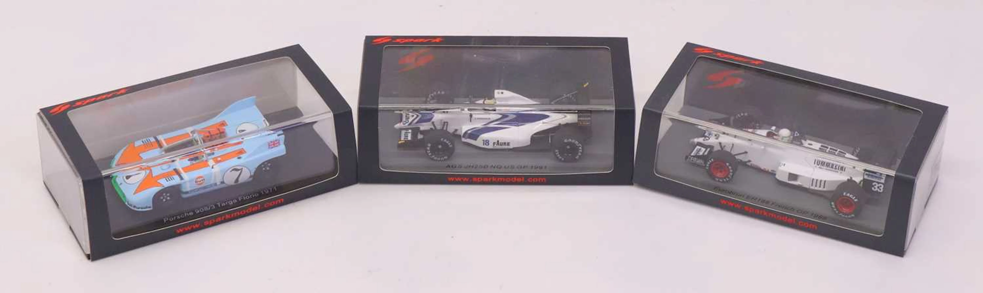 Lot 187 - Spark Models 1/43 scale group of 3 racing
