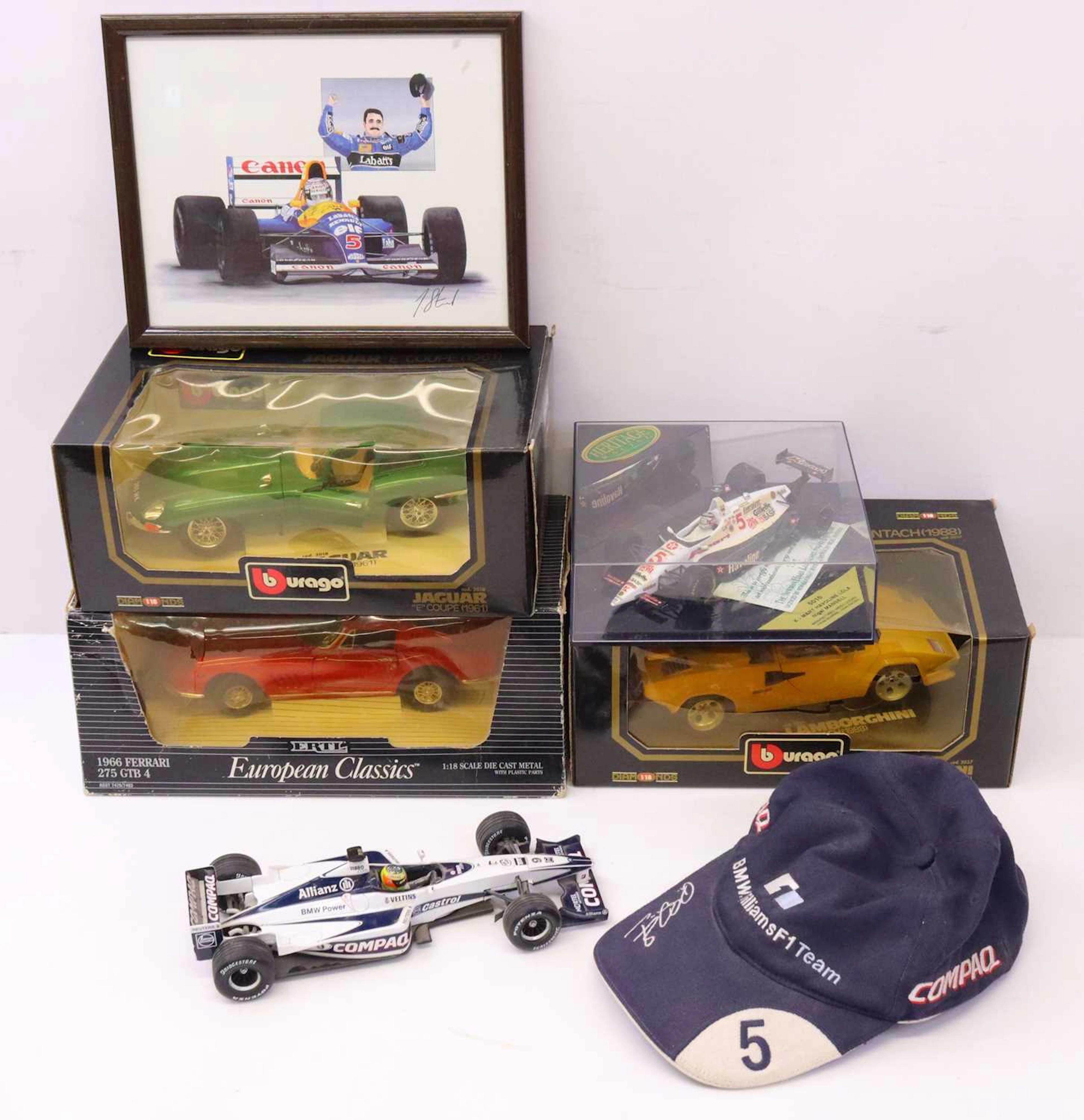 Lot 152 - One tray containing 1:18th scale and 12th