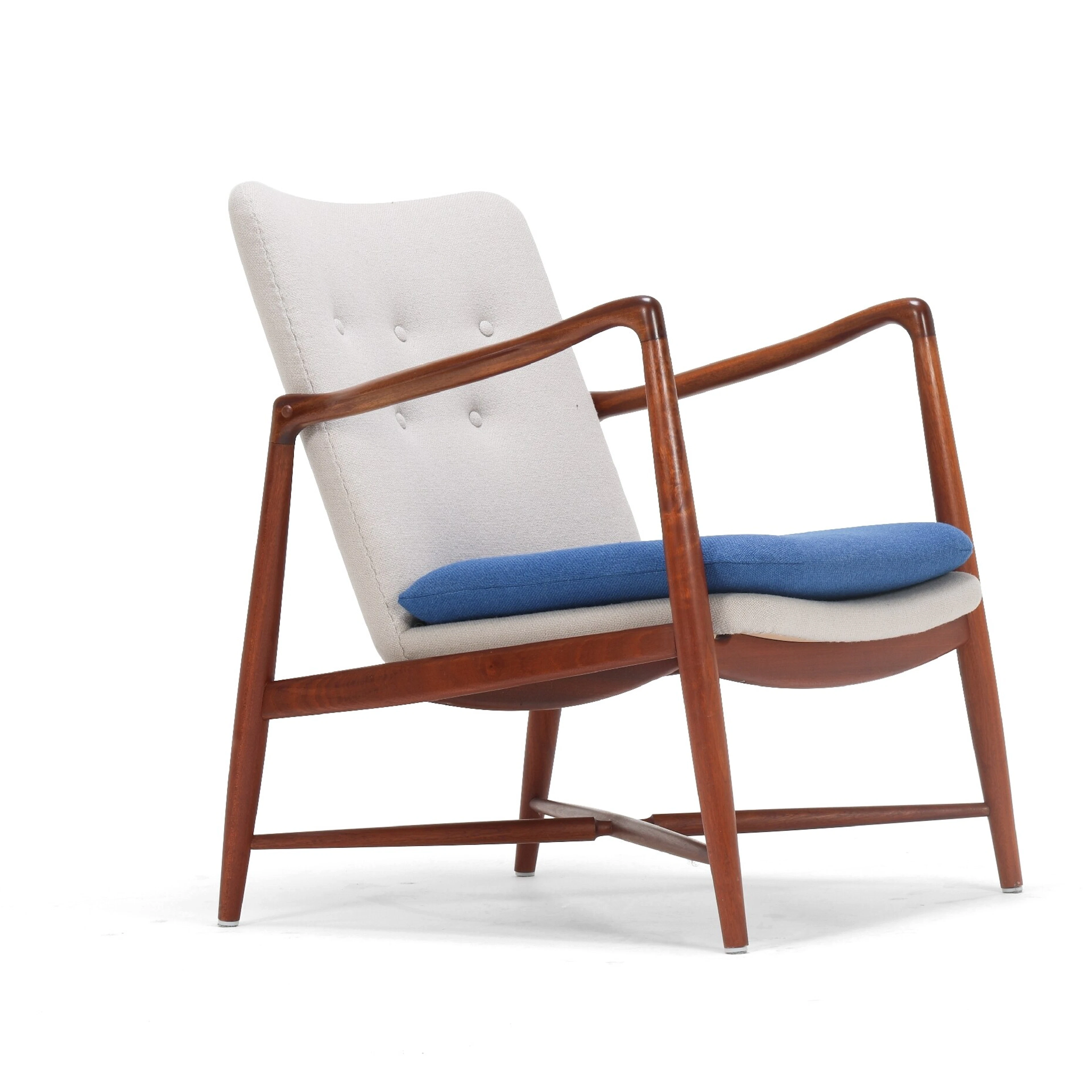 Finn Juhl for Bovirke: BO59 'Fireplace chair' made of mahogany