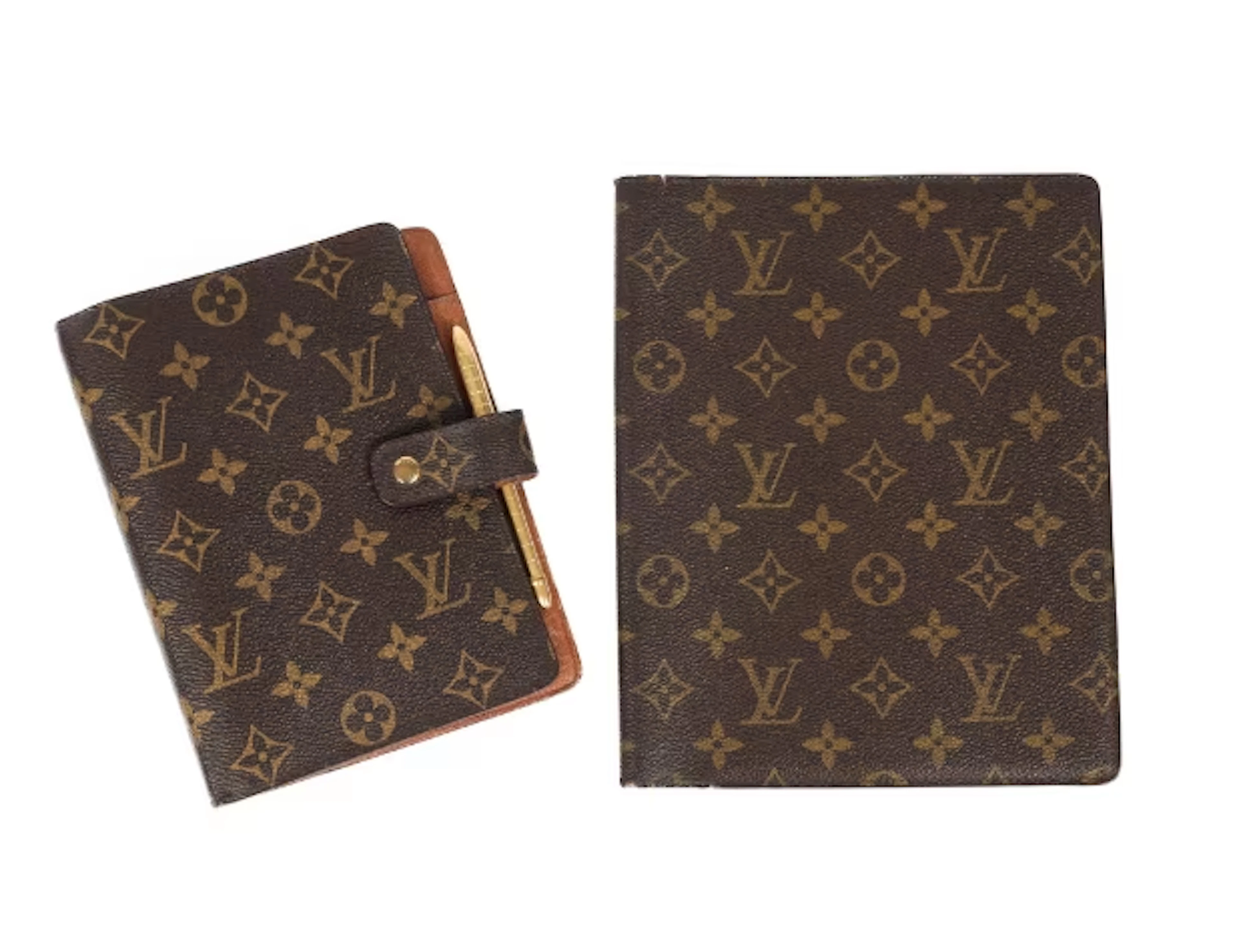 Louis Vuitton: 'Ring Agenda' and 'Agenda Bureau' covers. (2)