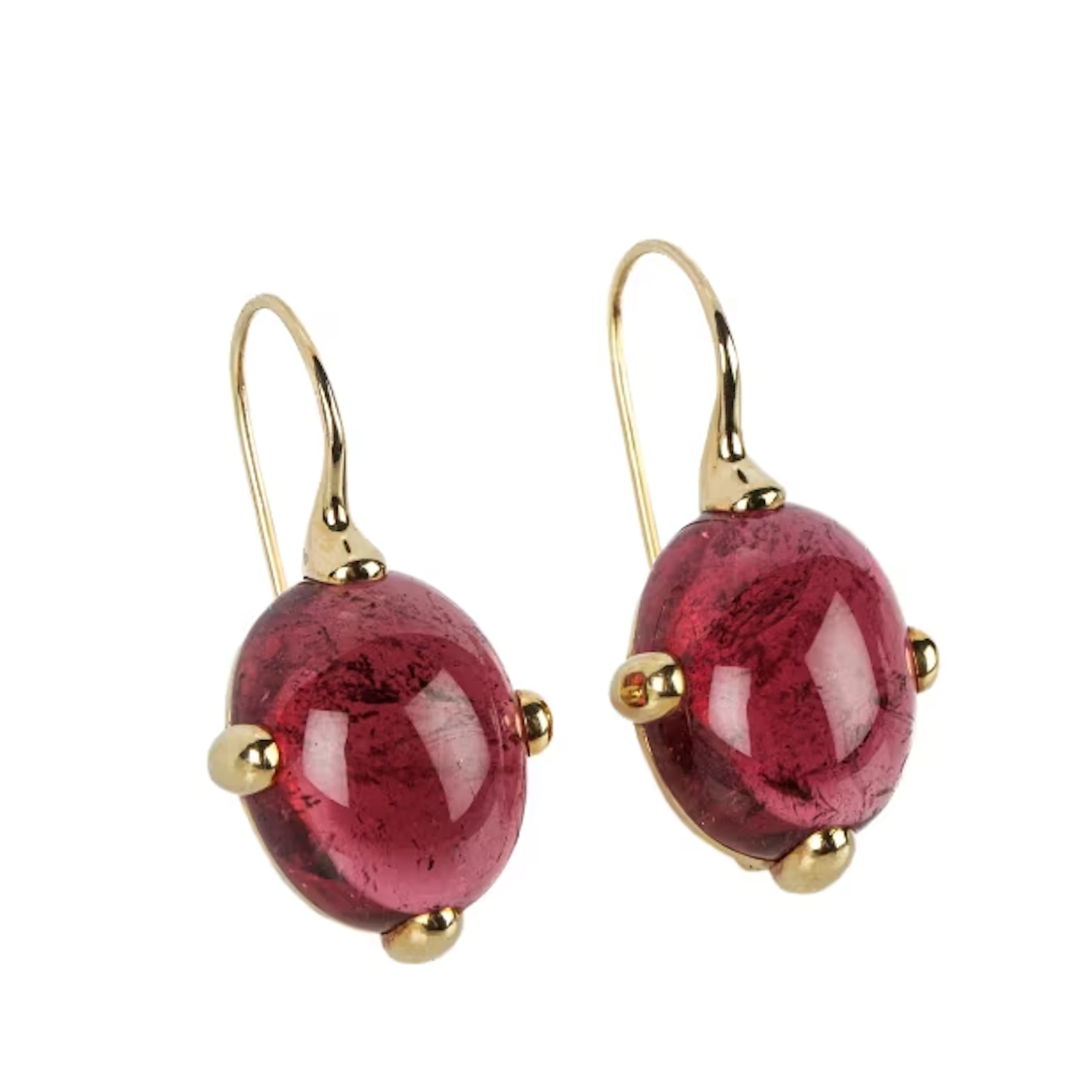 Pomellato, Griffe collection. Pair of large pink tourmaline earrings