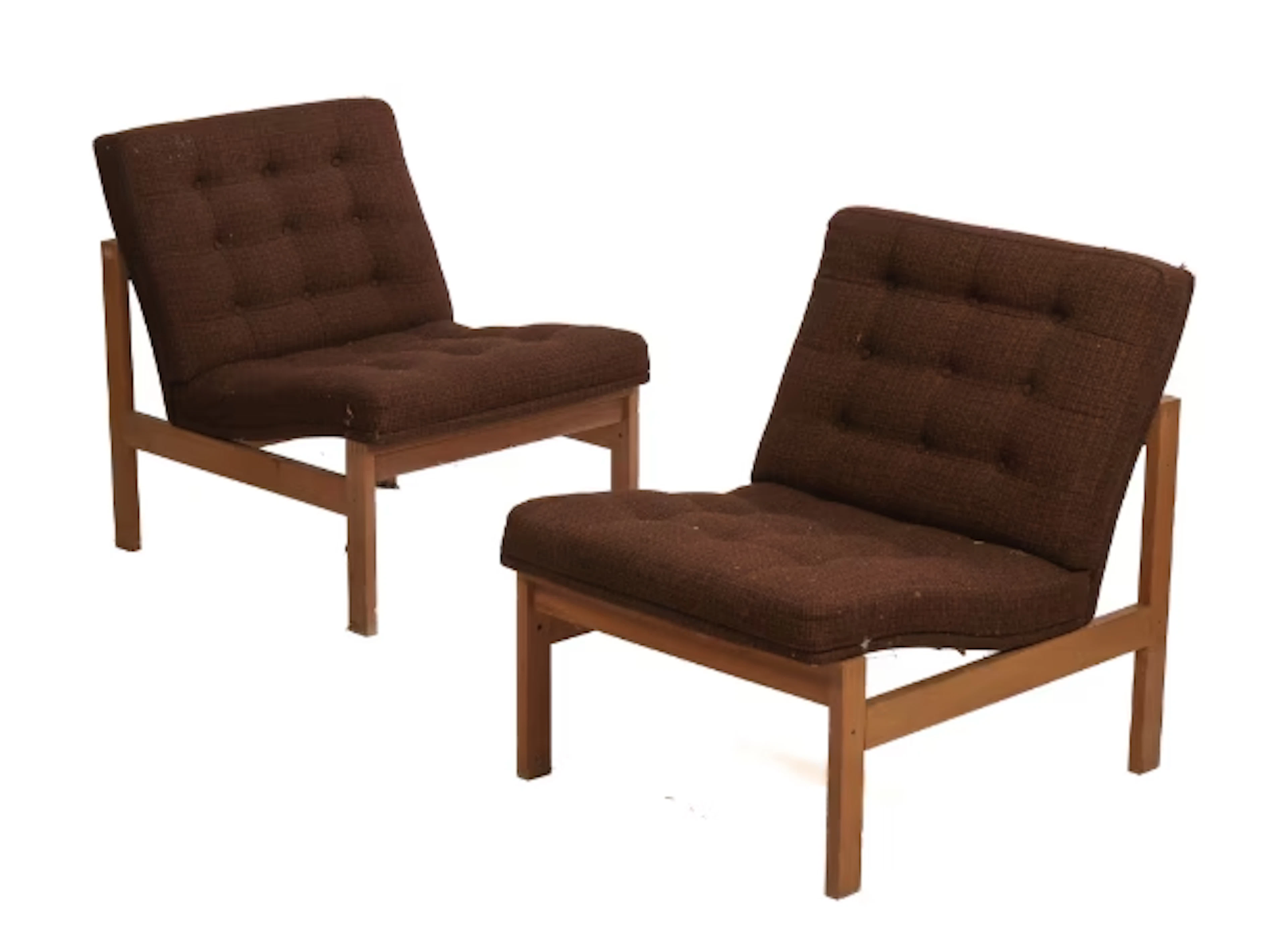 Torben Lind & Ole Gjerløv-Knudsen, a pair of armchairs, 'Moduline' (2)