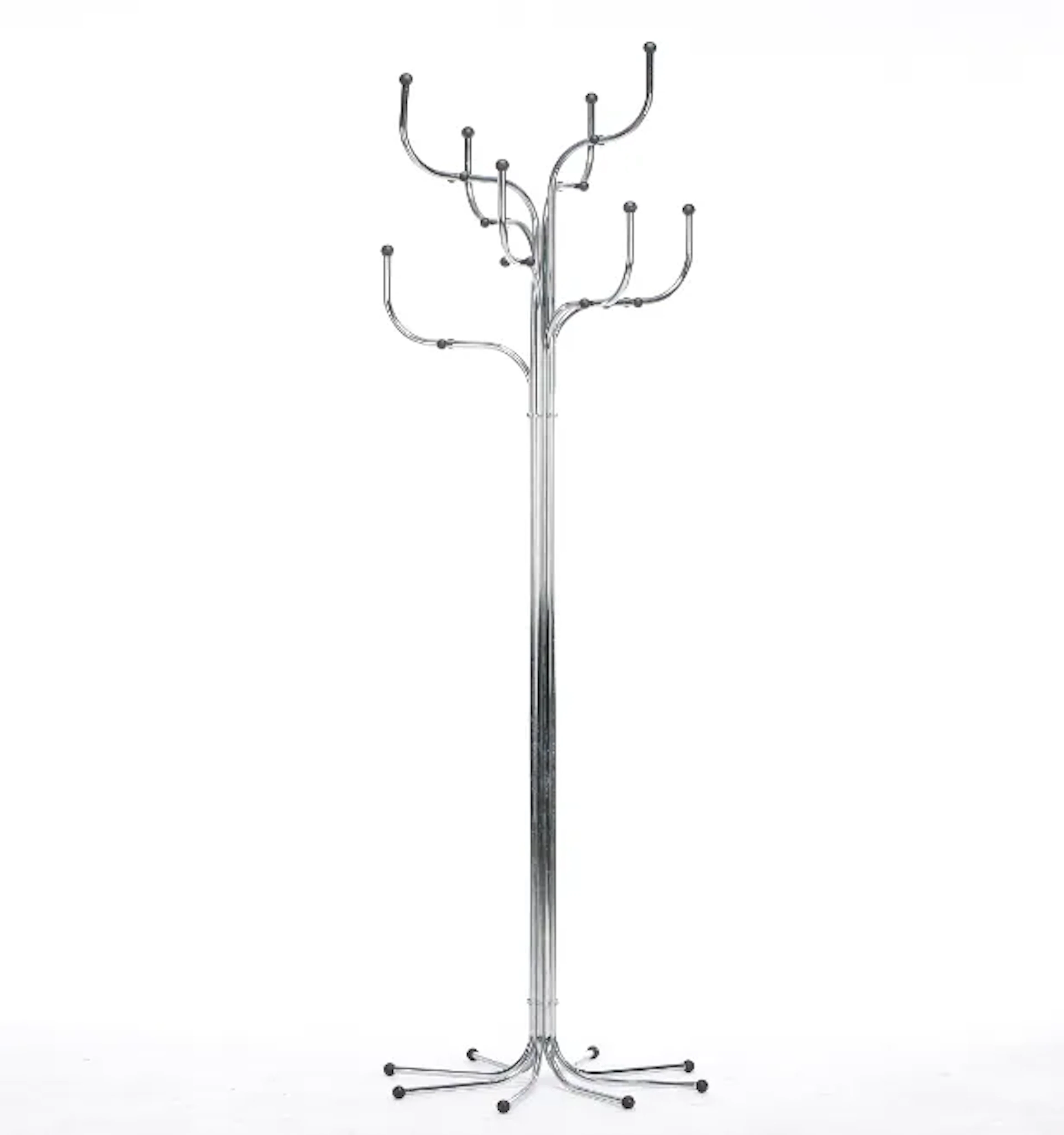 Sidse Werner for Fritz Hansen. 'Coat Tree', chromed steel table lamp