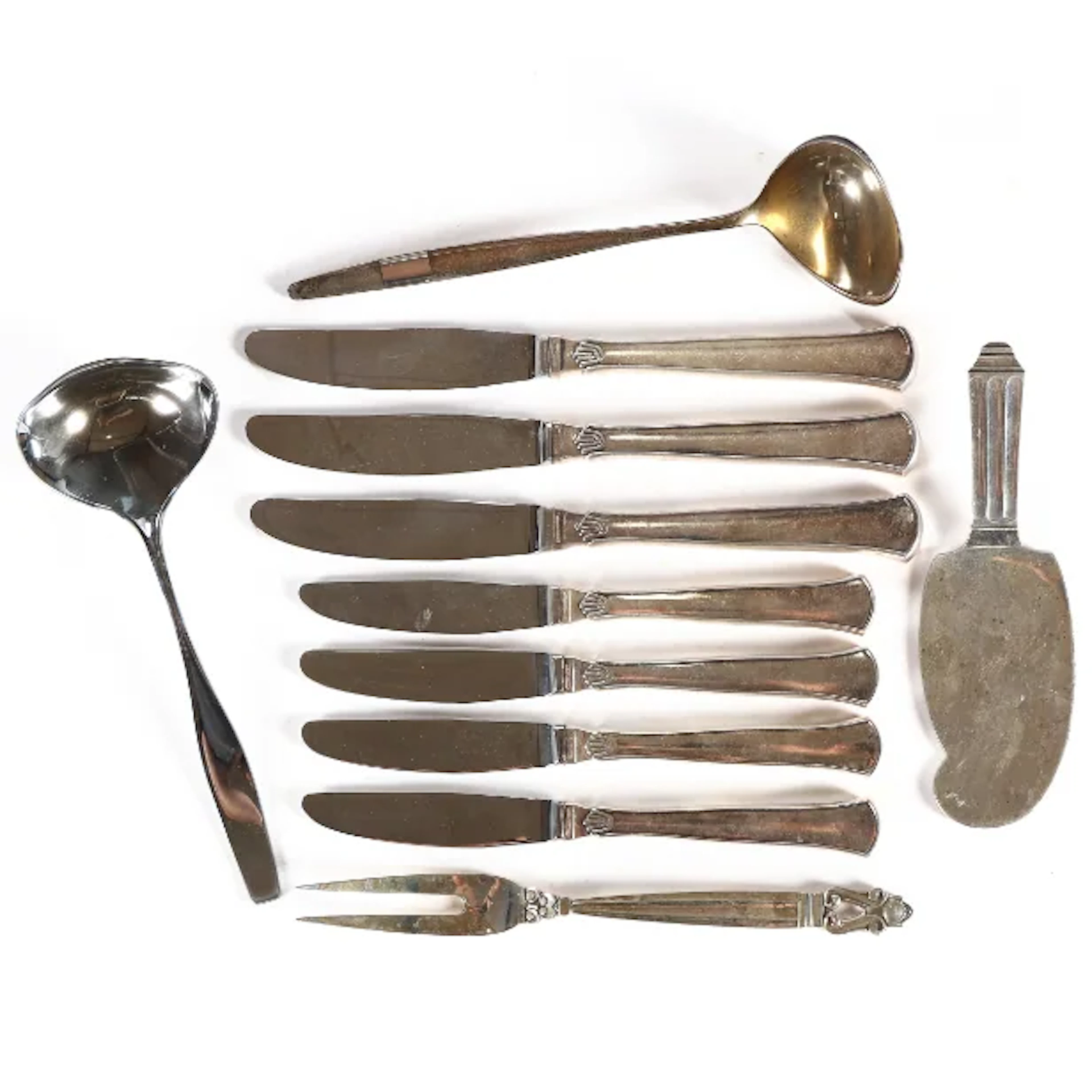 Georg Jensen & Hans Hansen. Konge / Acorn, Cypres / Cypress etc. Collection