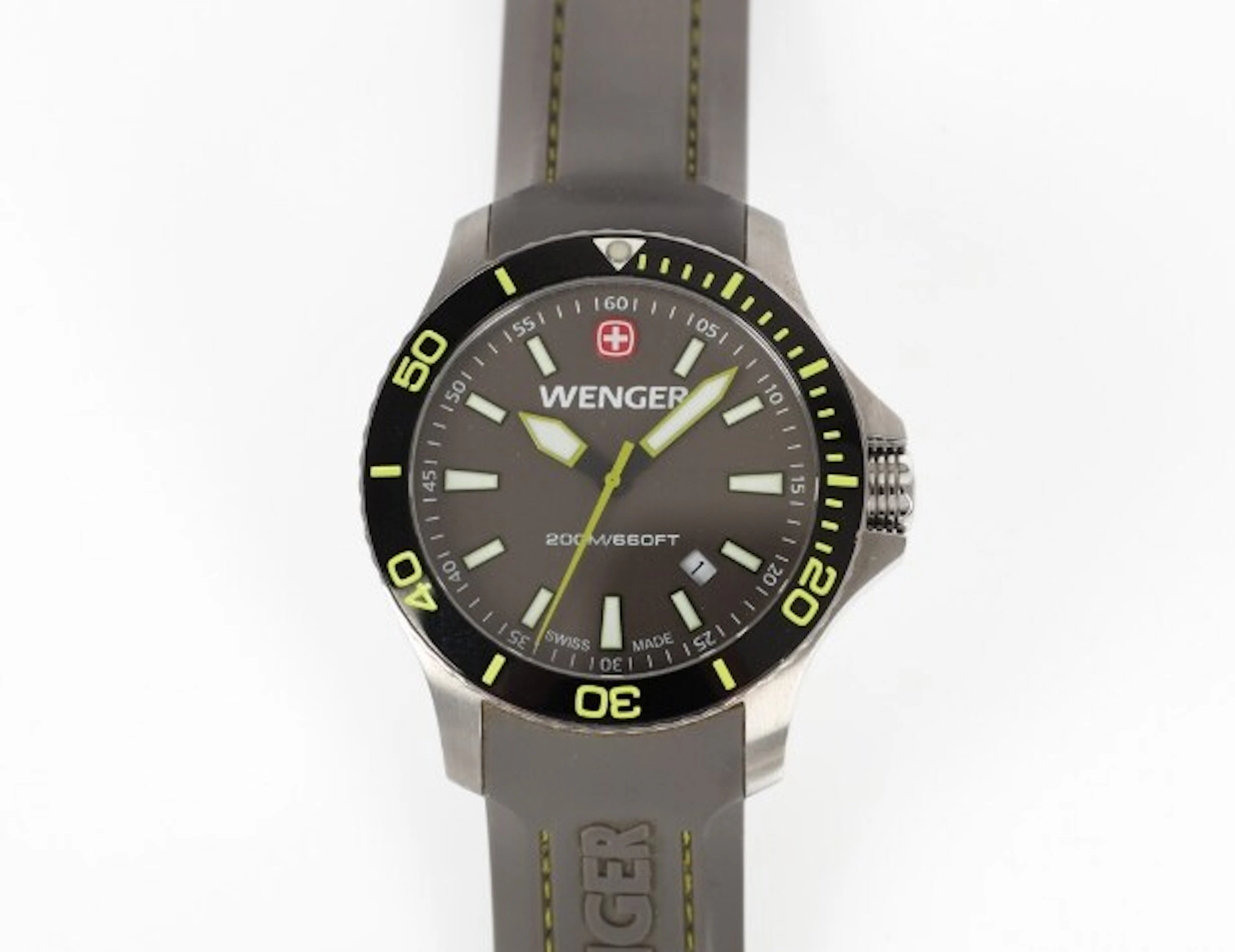 Wenger diver's watch / men's watch, ref. 0641.10, with pressure test (2)