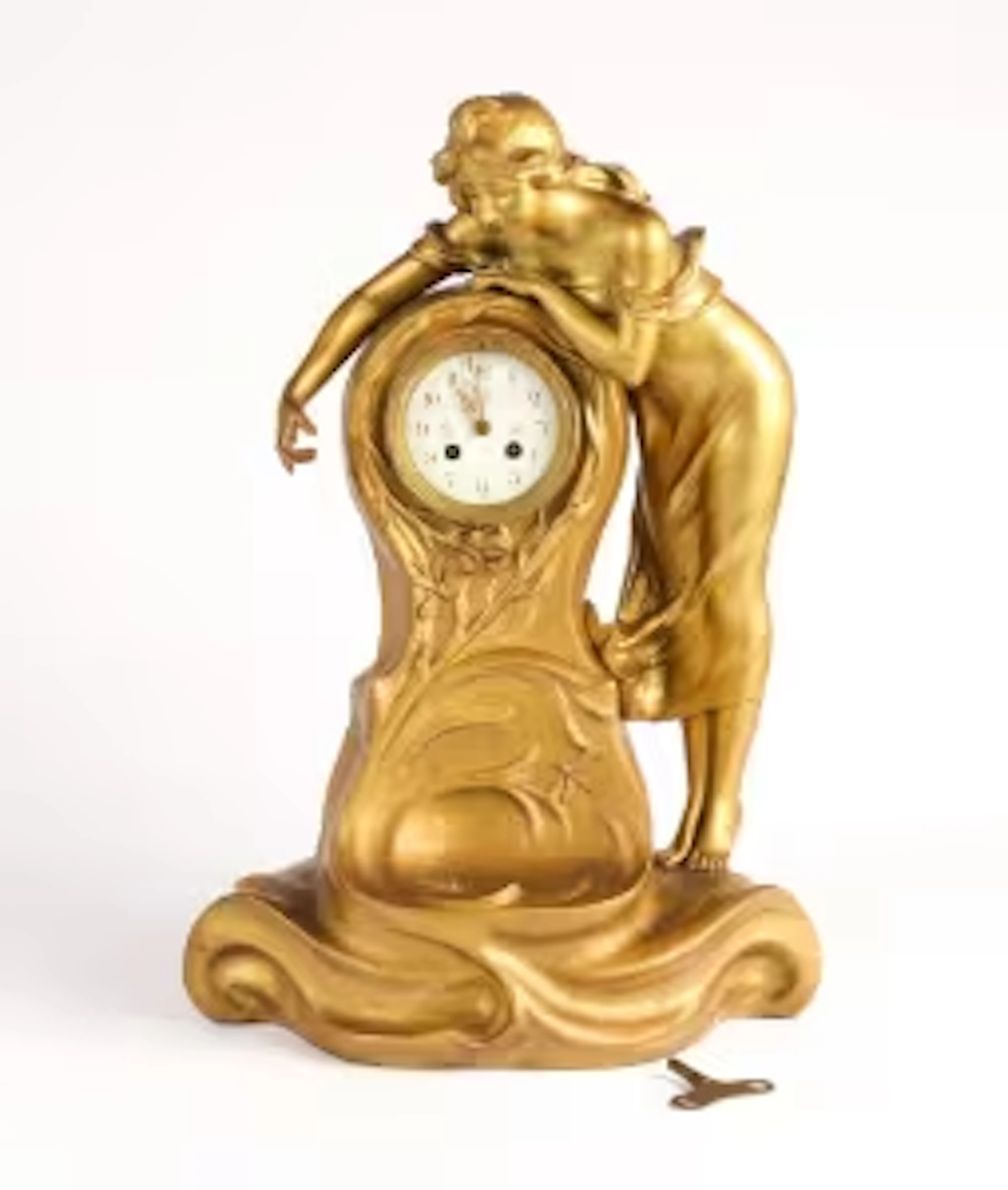 Aristide de Ranieri. Art Noveau clock, signed, early 20th century