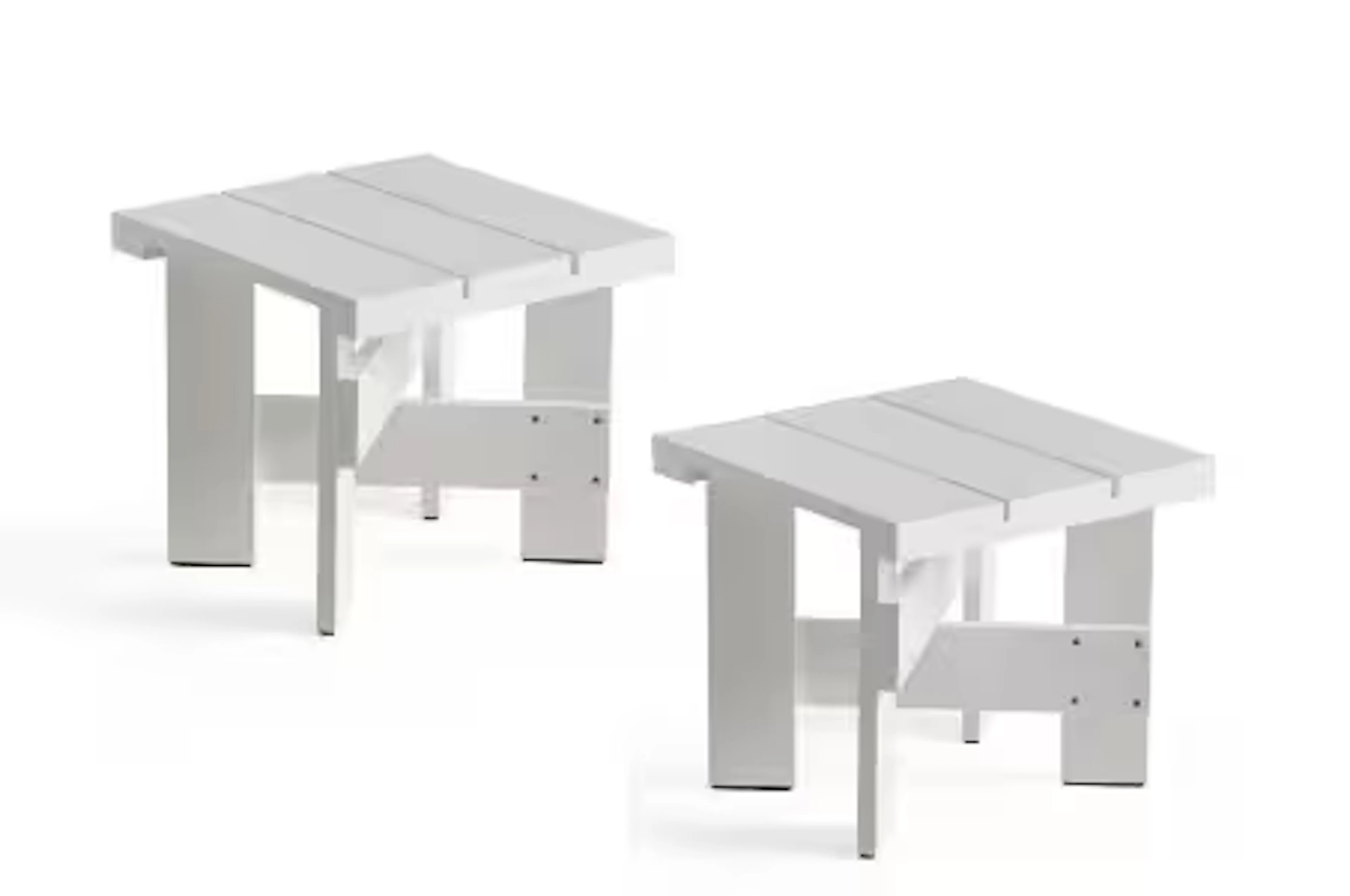 Gerrit Rietveld for HAY. Two outdoor coffee tables, L 45 cm, Crate