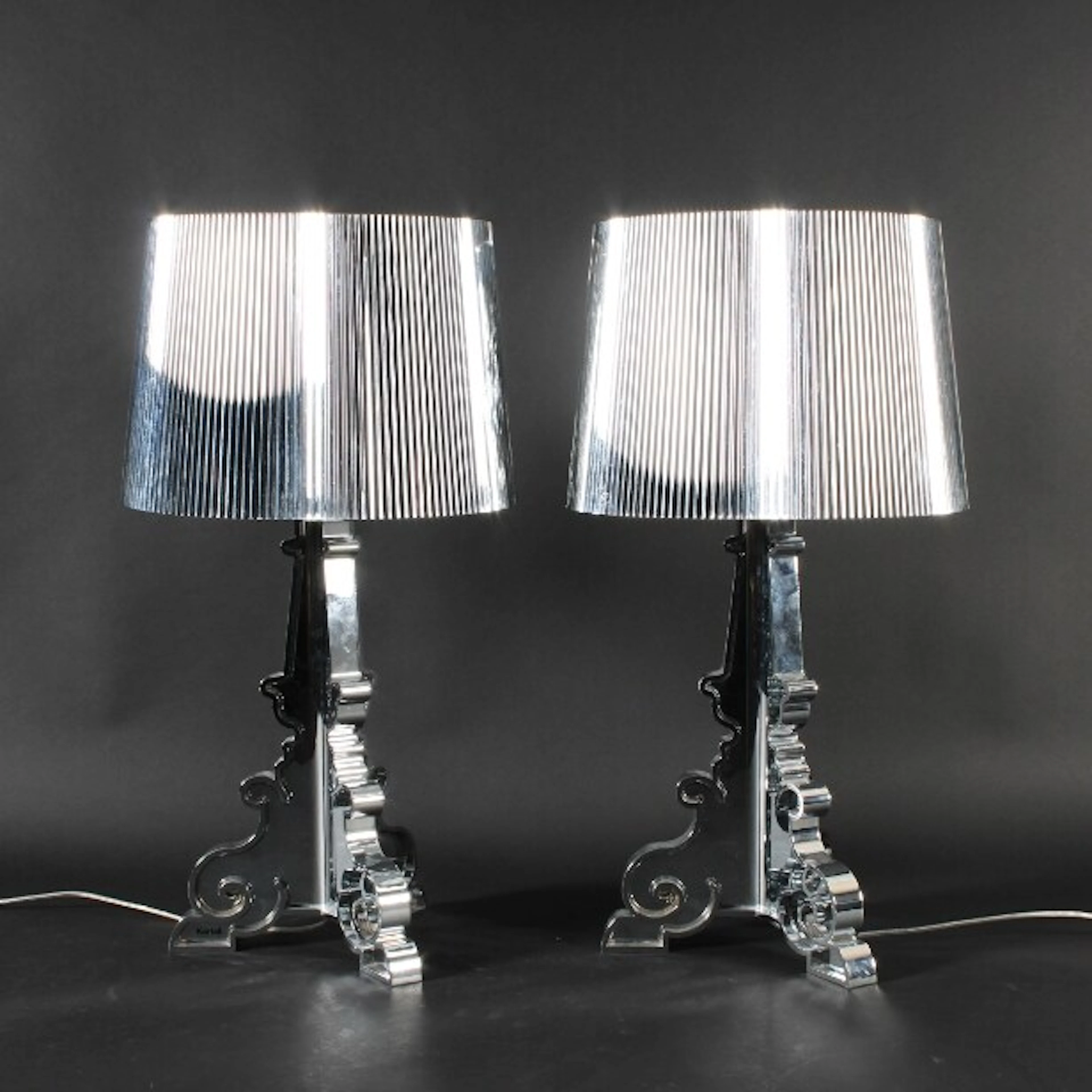 Ferruccio Laviani for Kartell. Pair of Bourgie table lamps