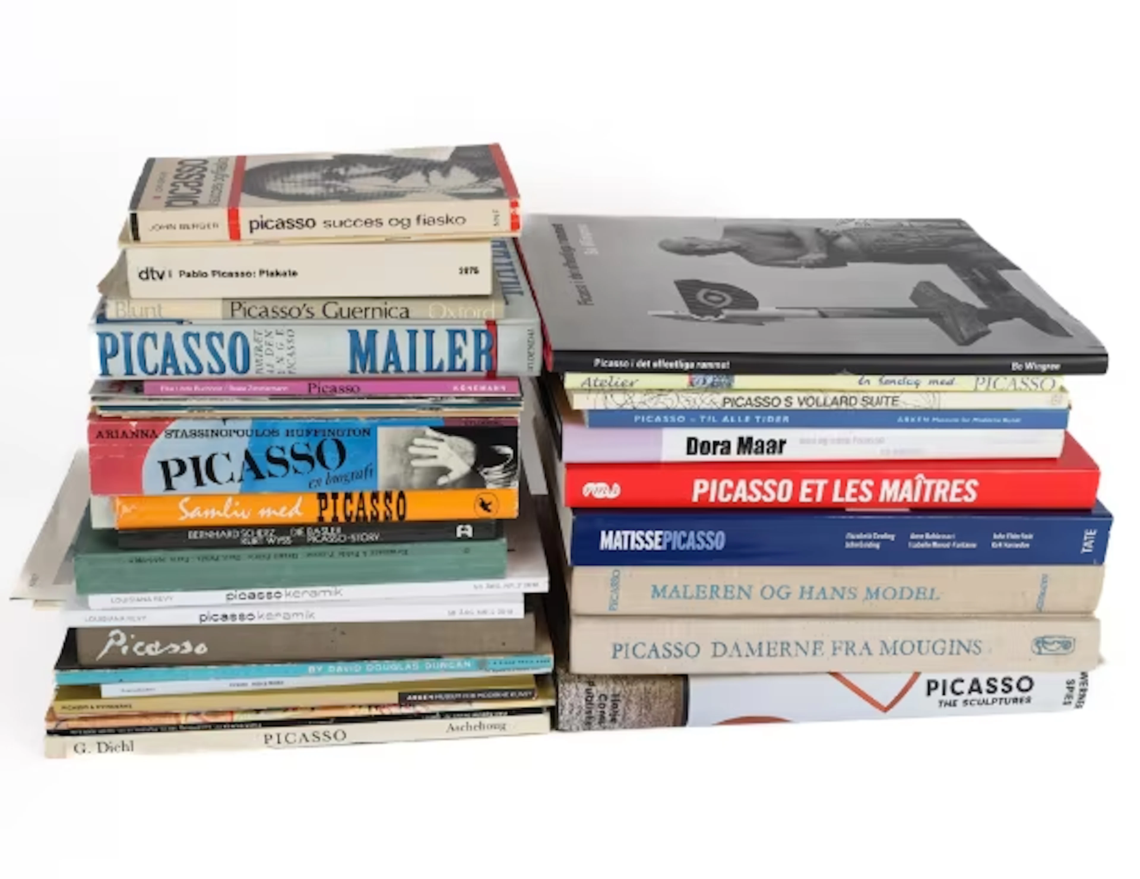 A collection of books about Pablo Picasso (35)