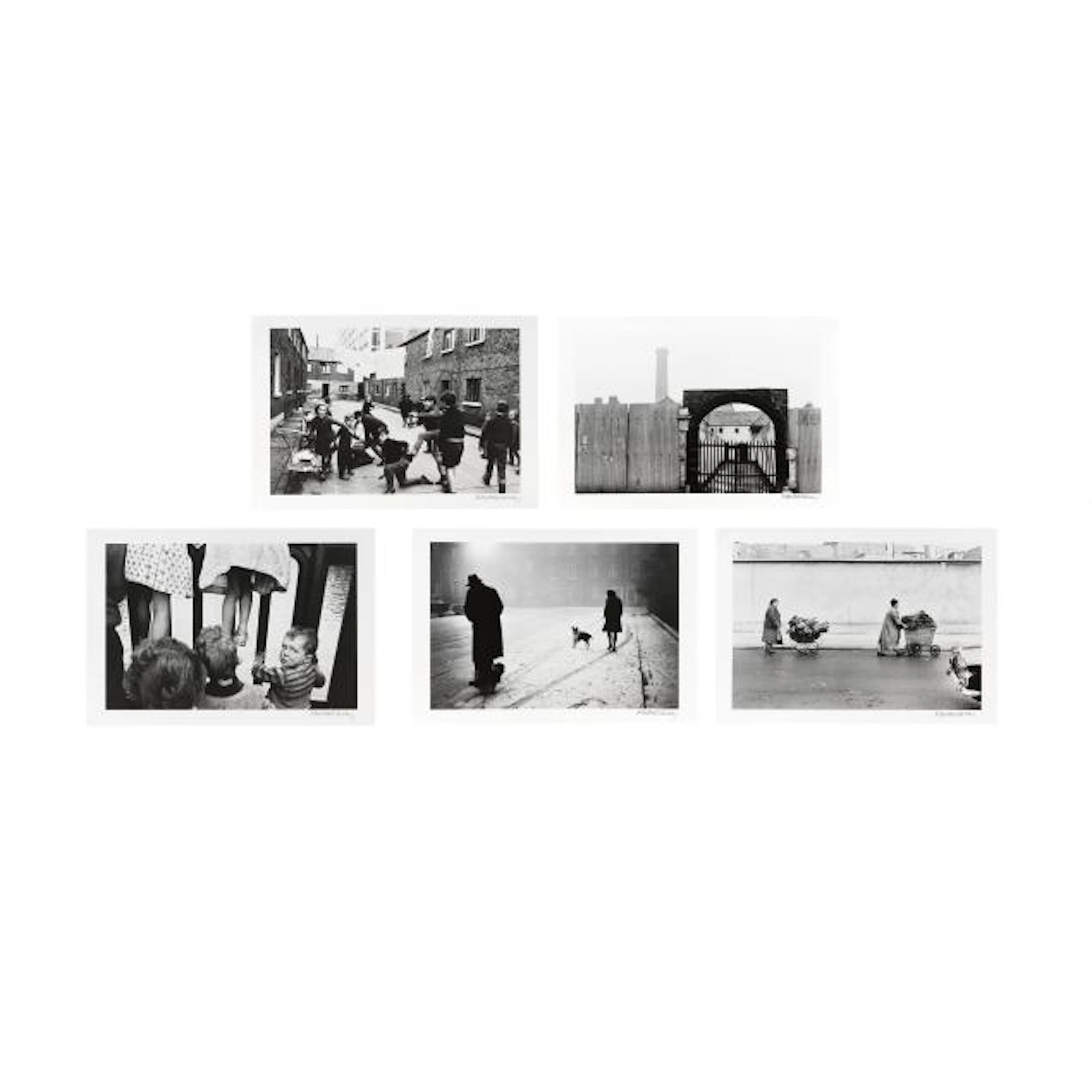 Alen MacWeeney (Irish, b. 1939), Five Photographs of Dublin