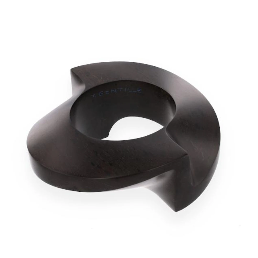 Thomas Gentille (American, 1936-2026), Sculptural Ebony Wood Bangle