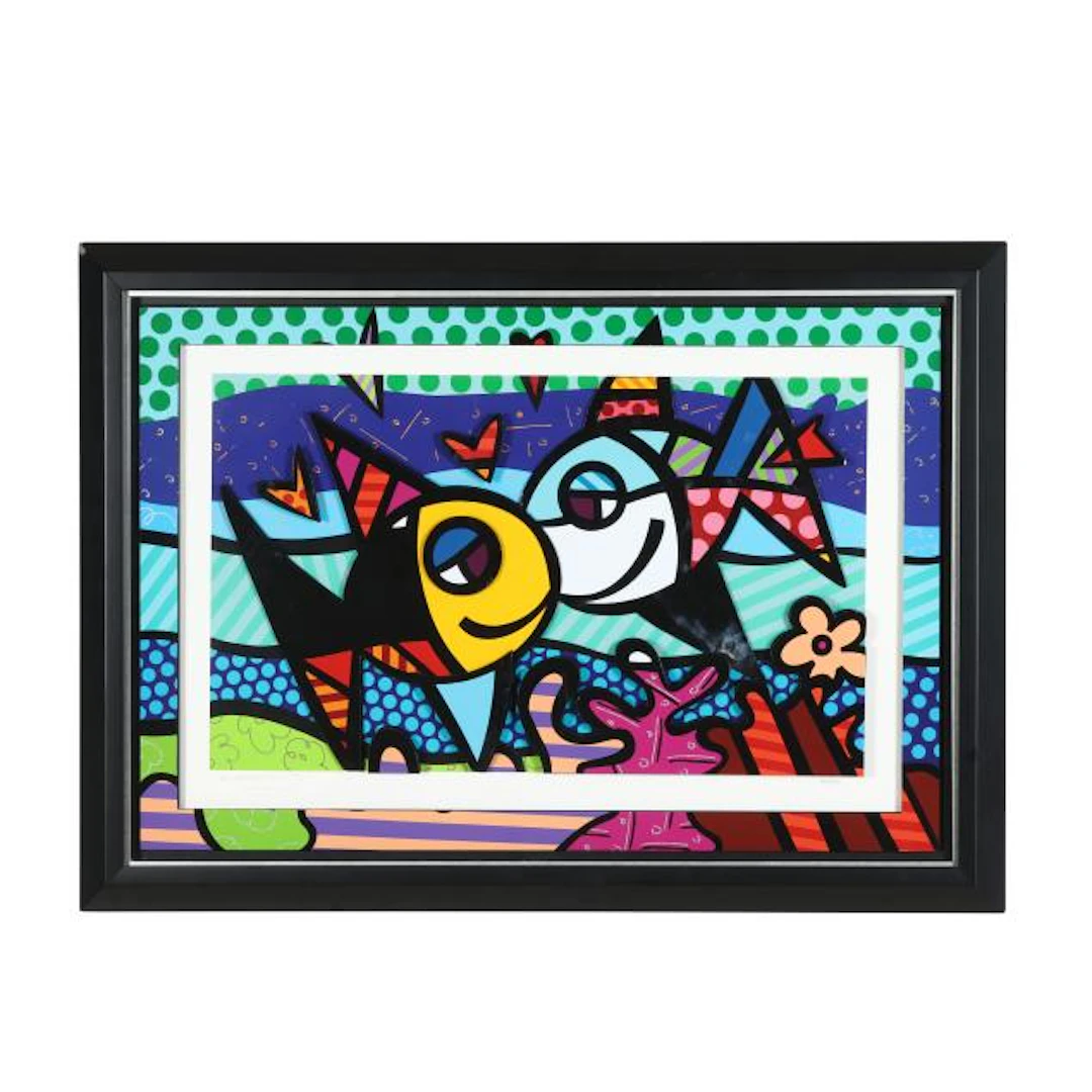 Romero Britto (Brazilian, b. 1963), Deep Night Romance