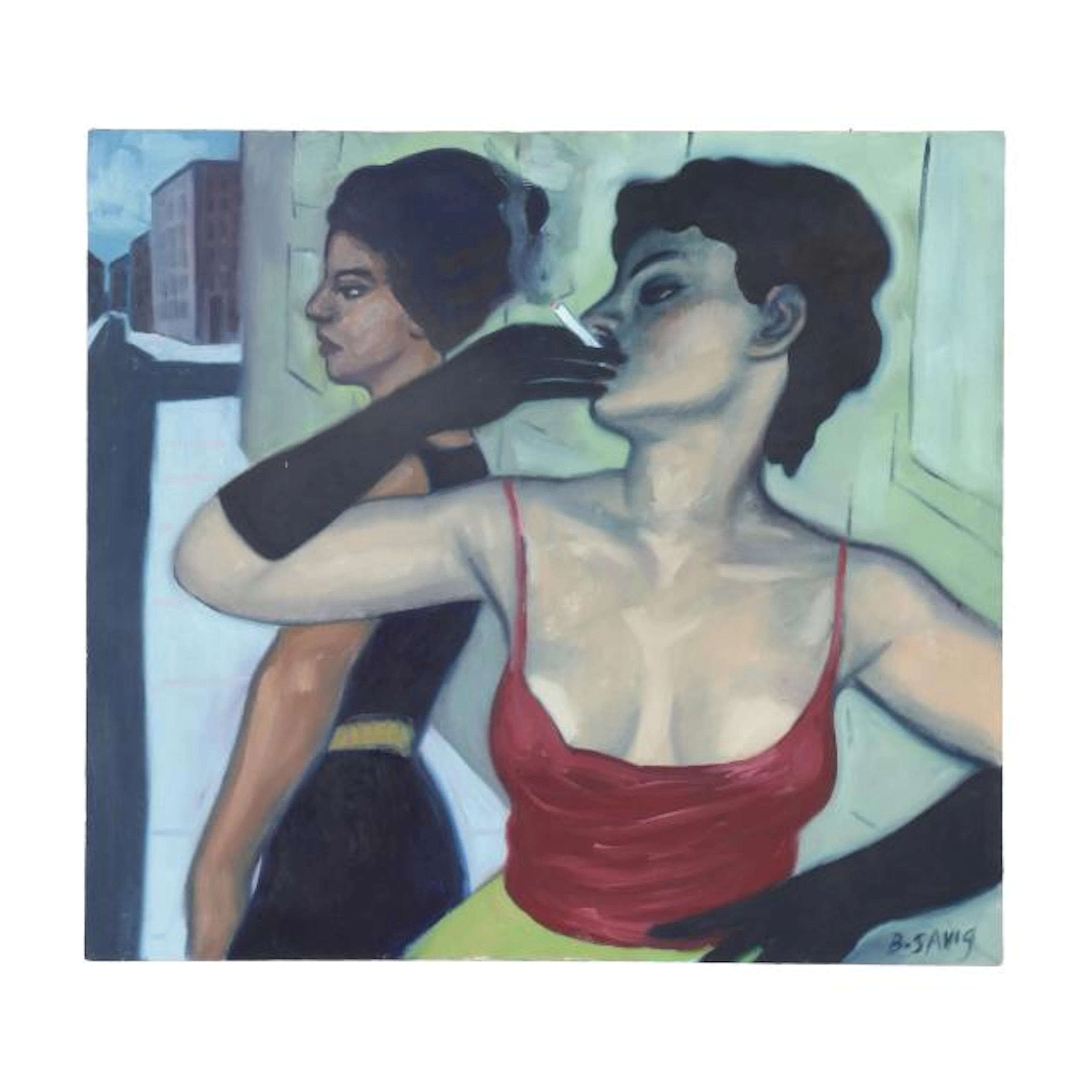 Berndt Savig (American), Two Women