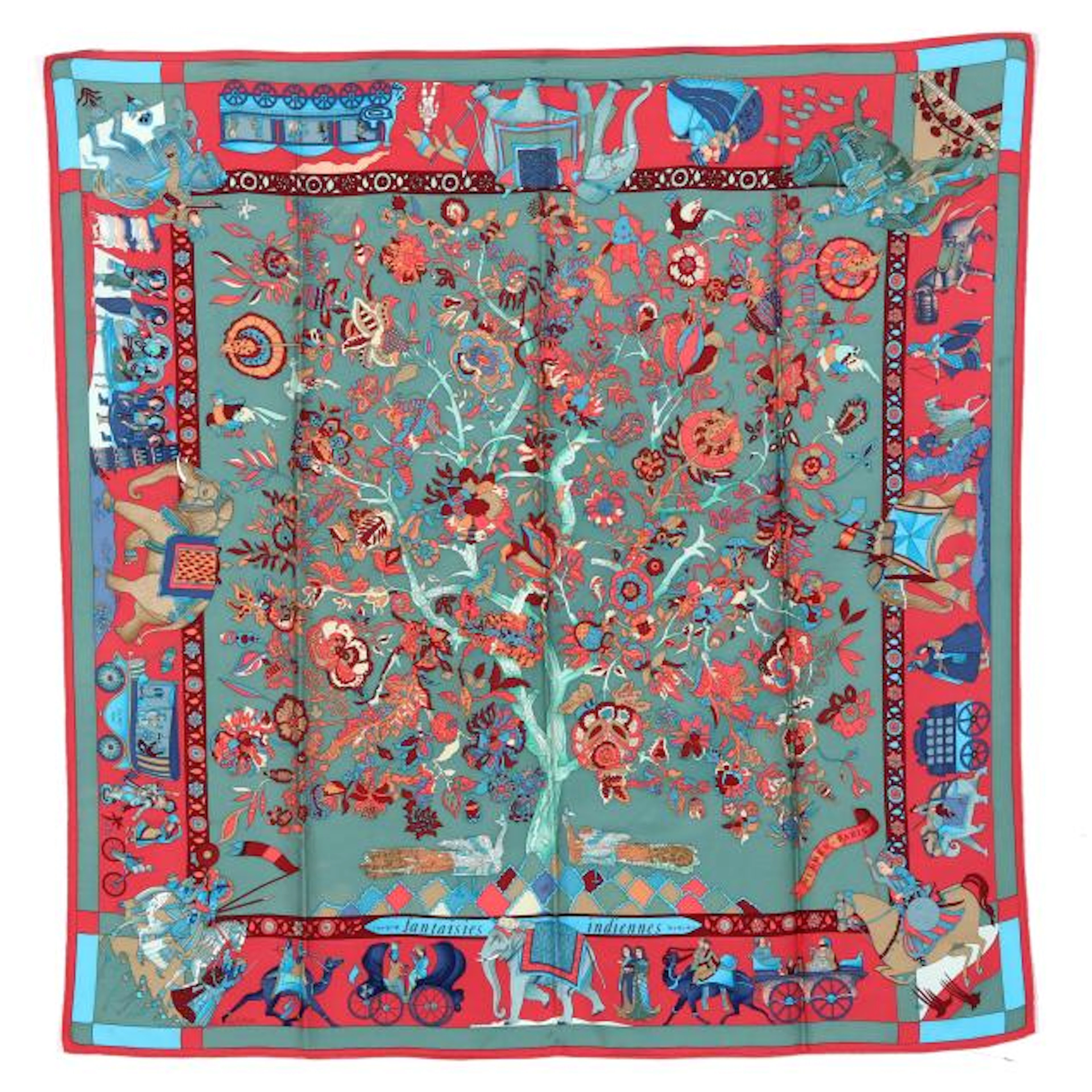 Silk Fantaisies Indiennes Scarf, Hermès