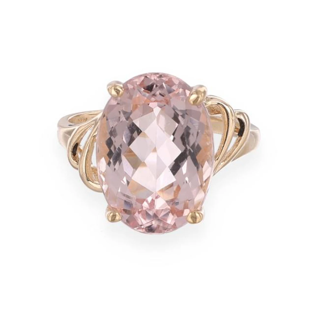 Gold and Morganite Ring