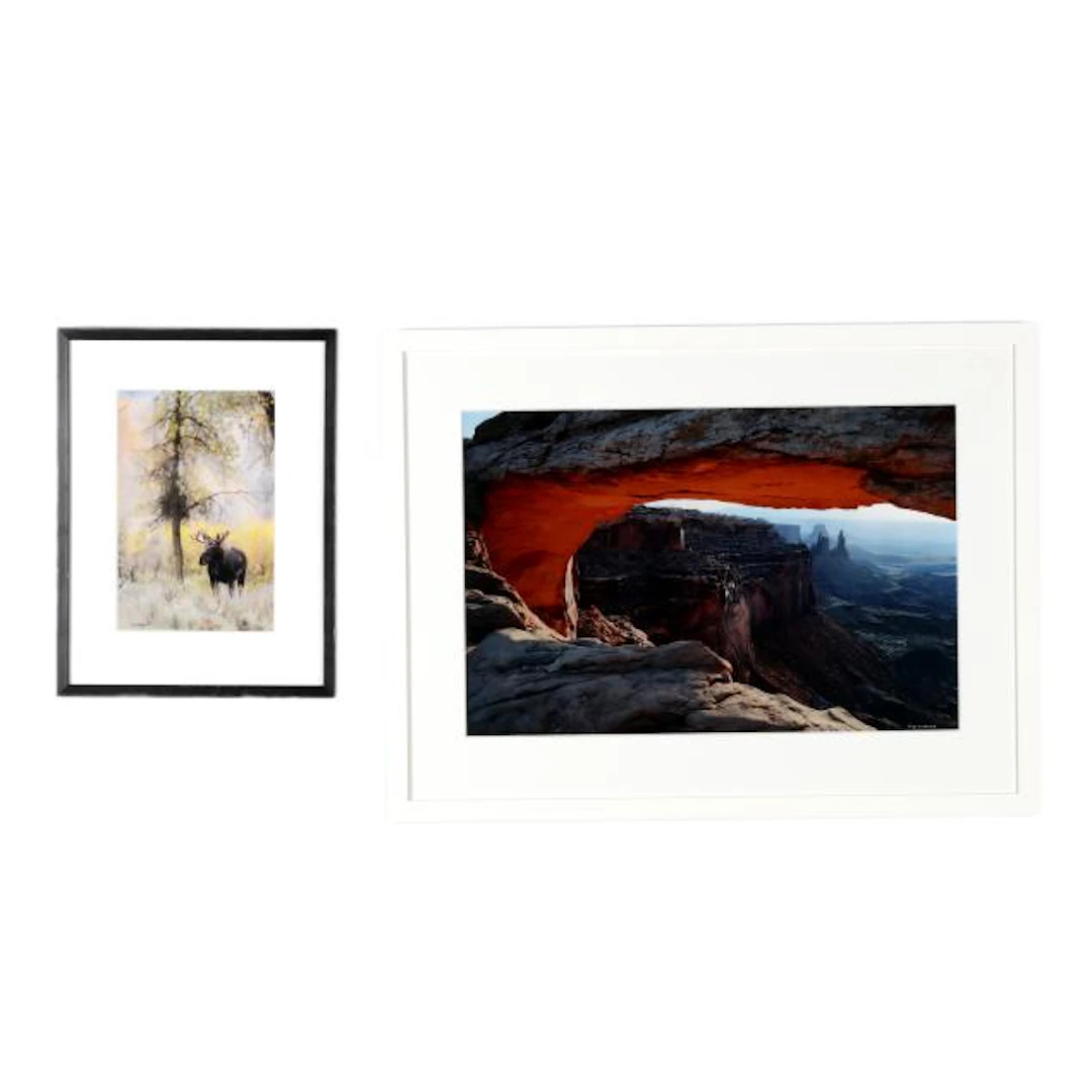 Charlie Lansche (American), Two Framed Photographs of Utah
