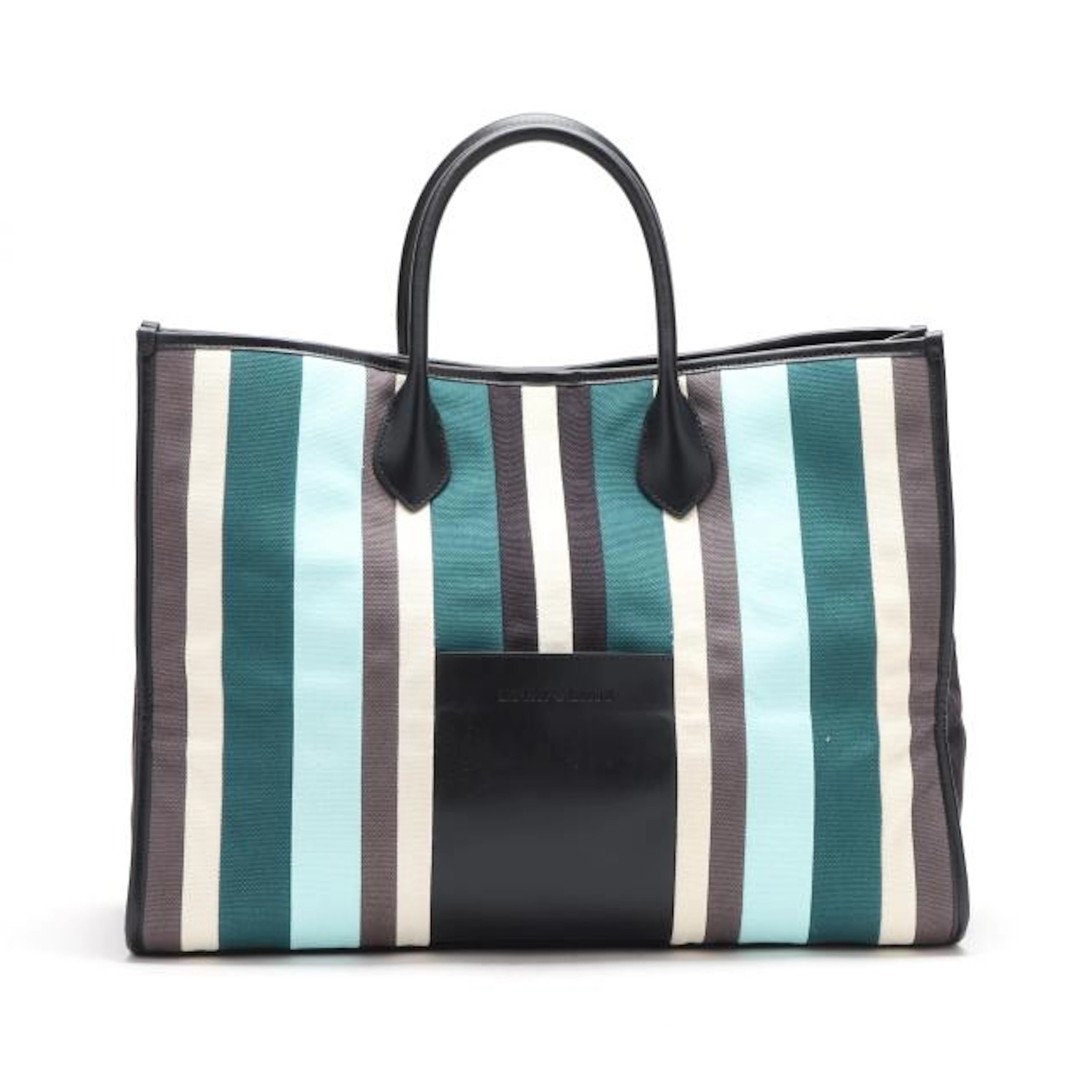 Multi-Color Striped Tote Bag, Emporio Armani