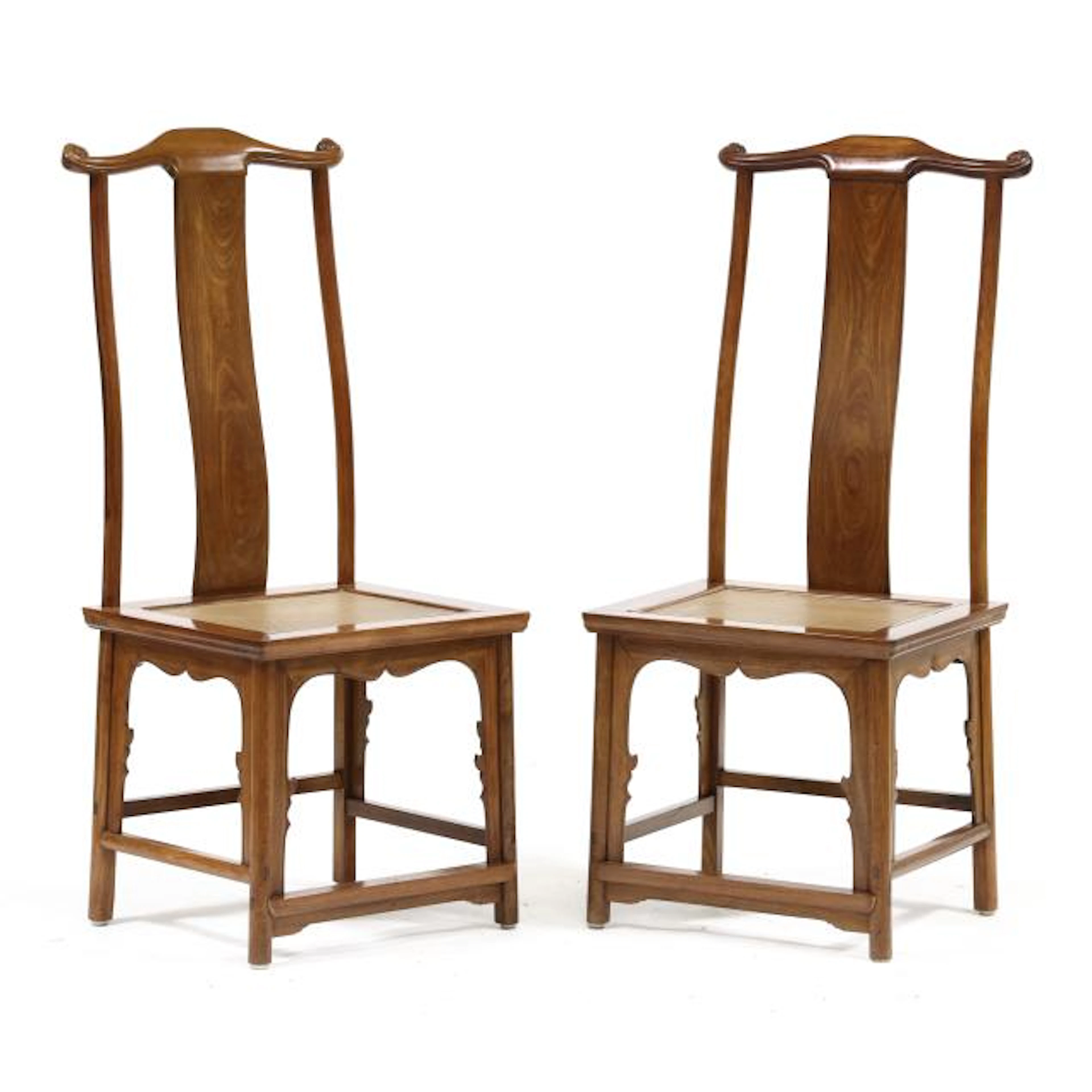 A Pair of Chinese Yokeback Side Chairs