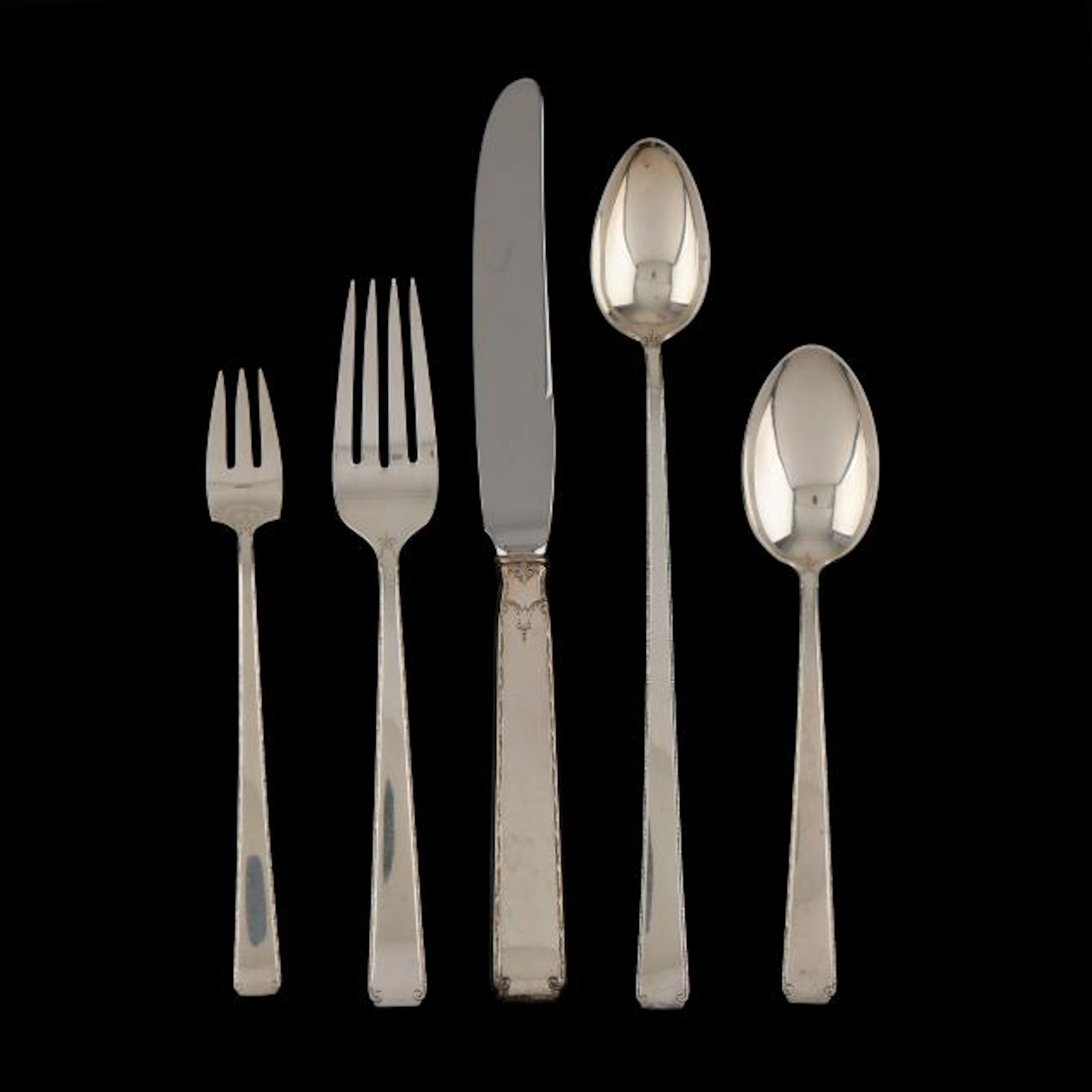 Towle Old Lace Sterling Silver Partial Flatware Service