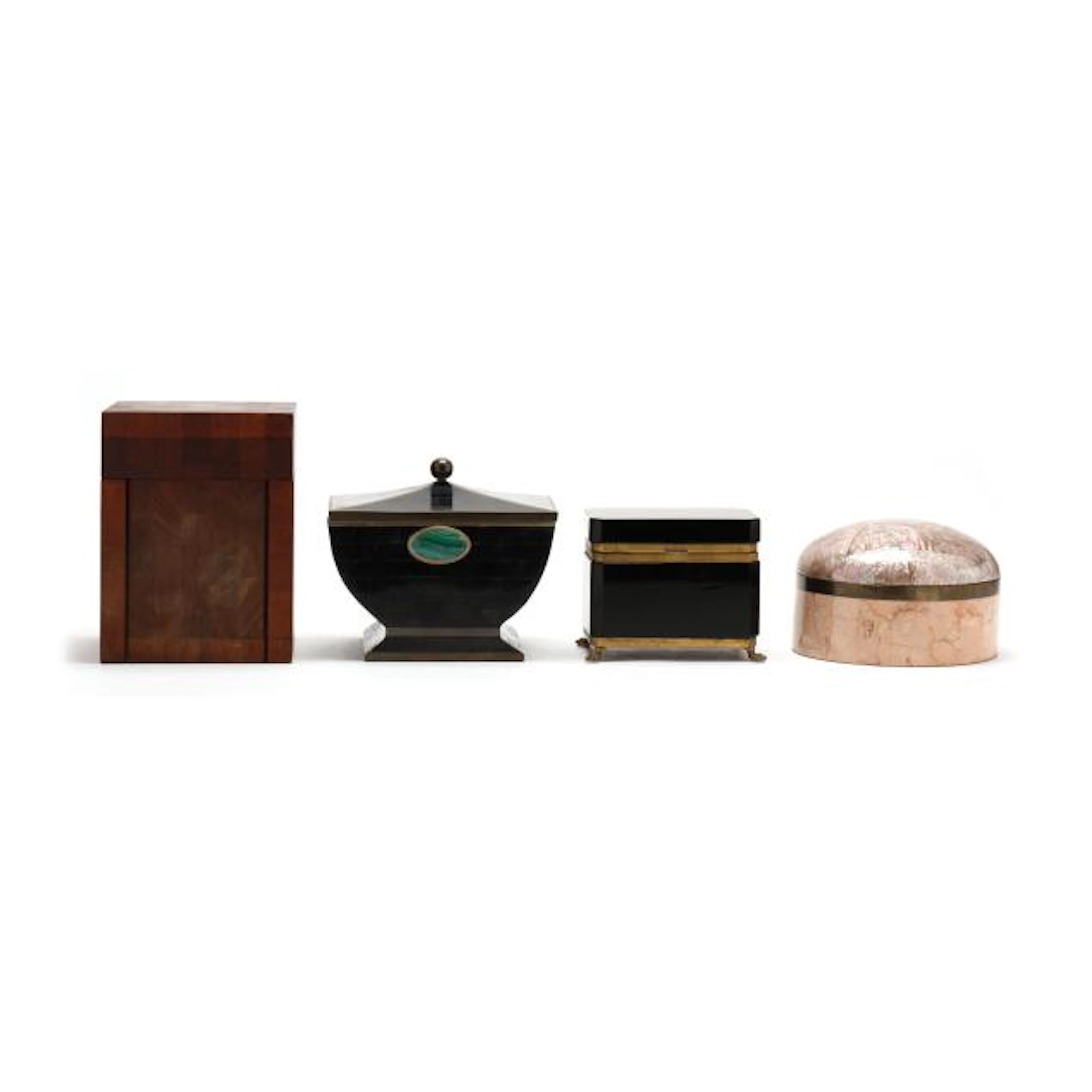 Four Assorted Decorative Boxes, Including Dunhill and Maitland-Smith