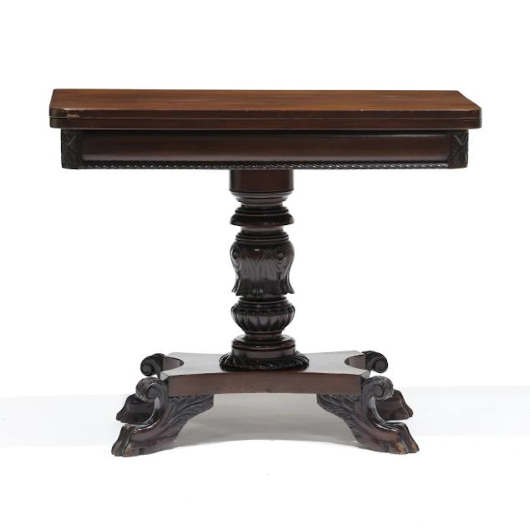 American Late Classical Mahogany Card Table