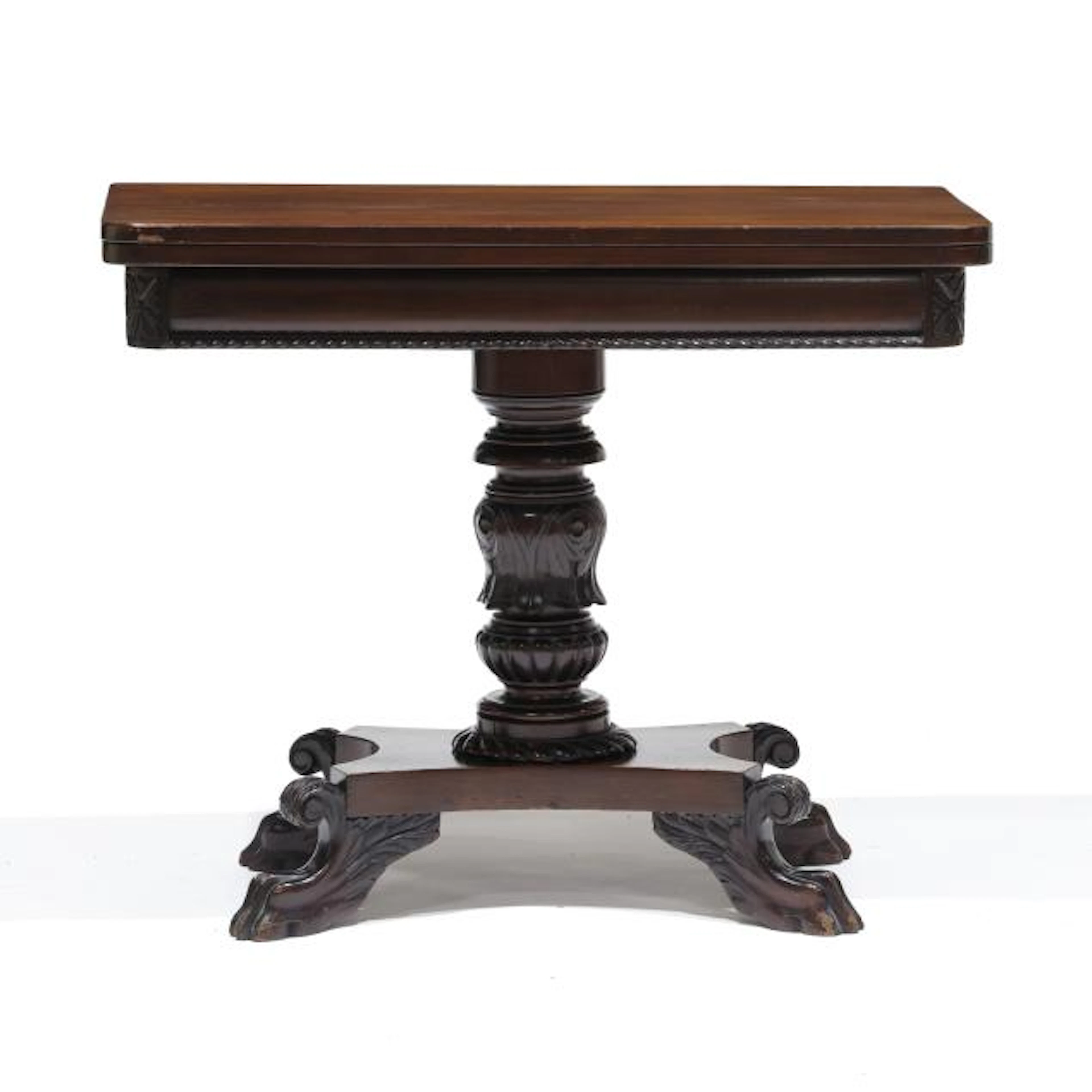 American Late Classical Mahogany Card Table