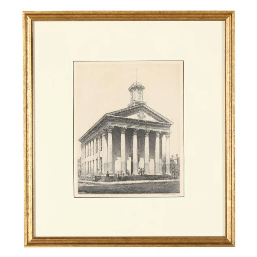 Louis Orr (American, 1879-1961), Davidson County Courthouse, Lexington
