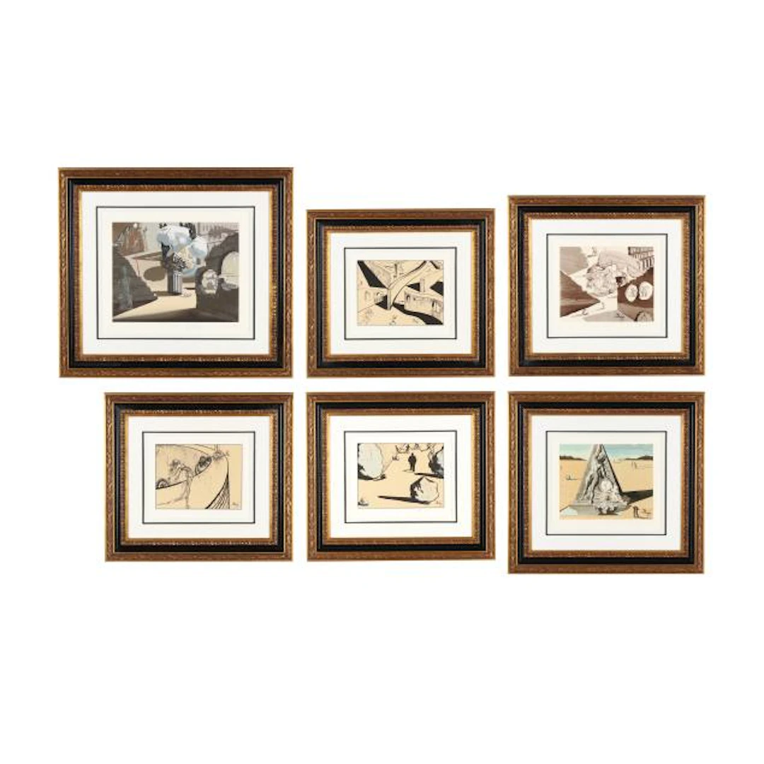 Salvador Dalí (Spanish, 1904-1989), Destino Suite #2 (Six Works)