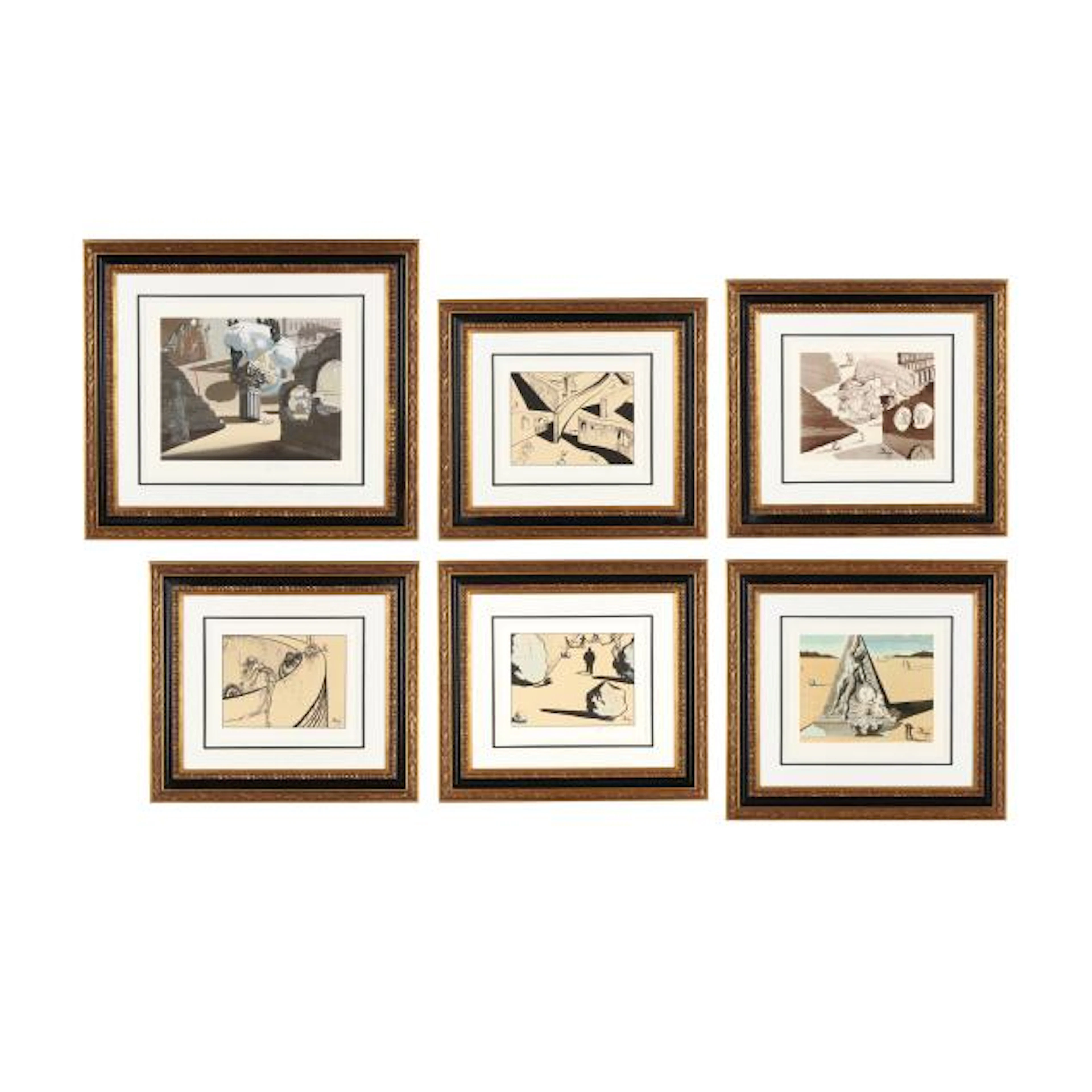 Salvador Dalí (Spanish, 1904-1989), Destino Suite #2 (Six Works)