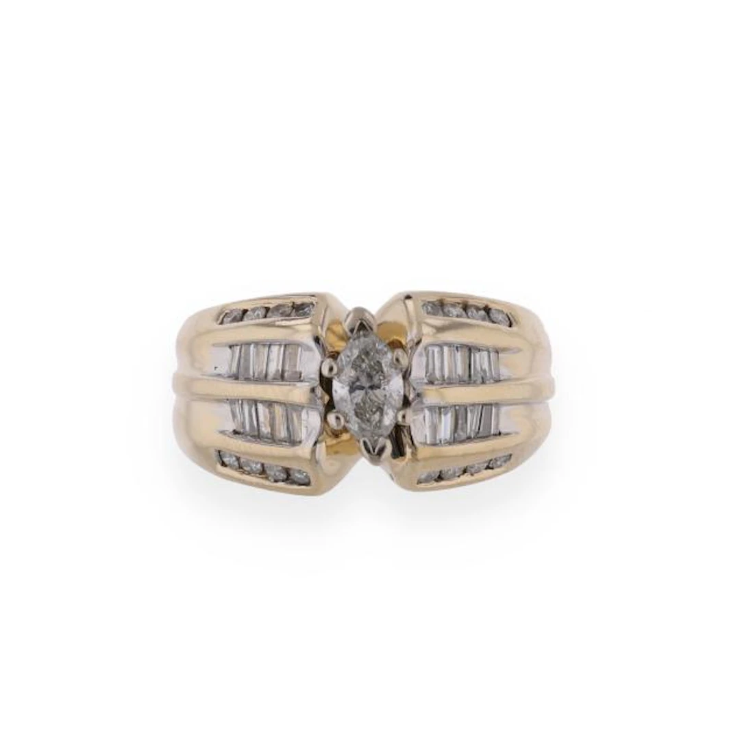 Gold and Diamond Ring