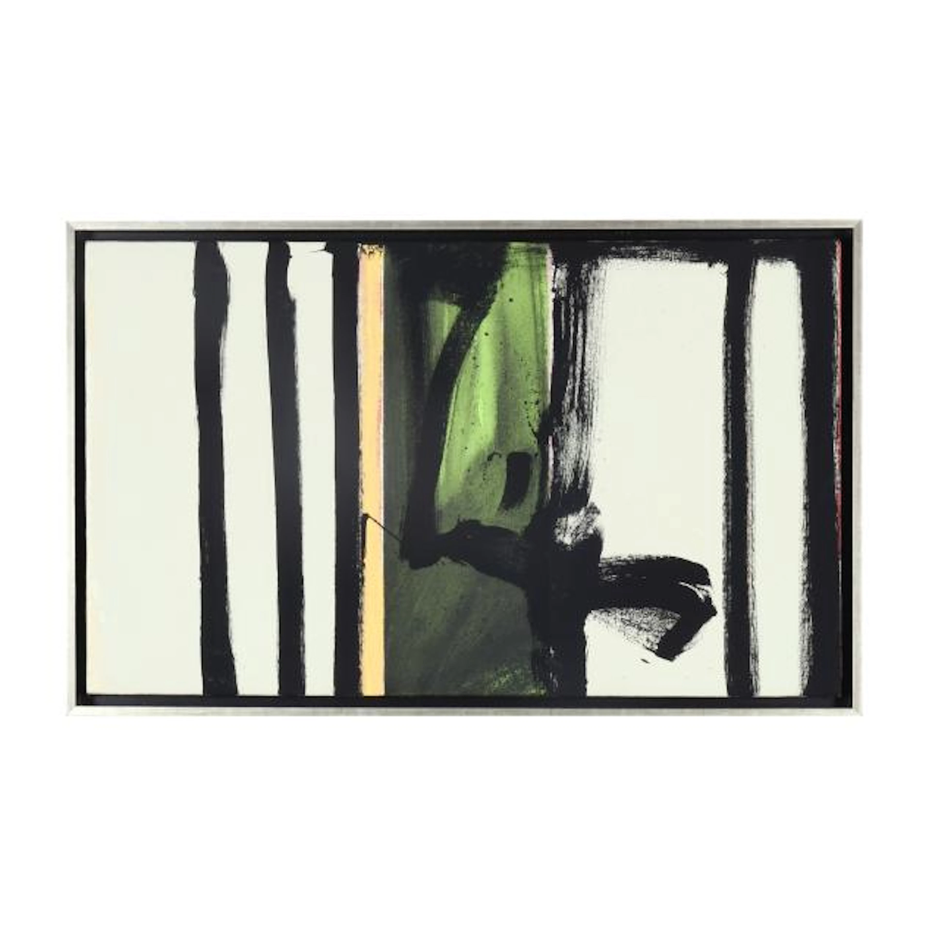 J. M. Henry (American, b. 1959), Untitled (Black and Green Abstract)