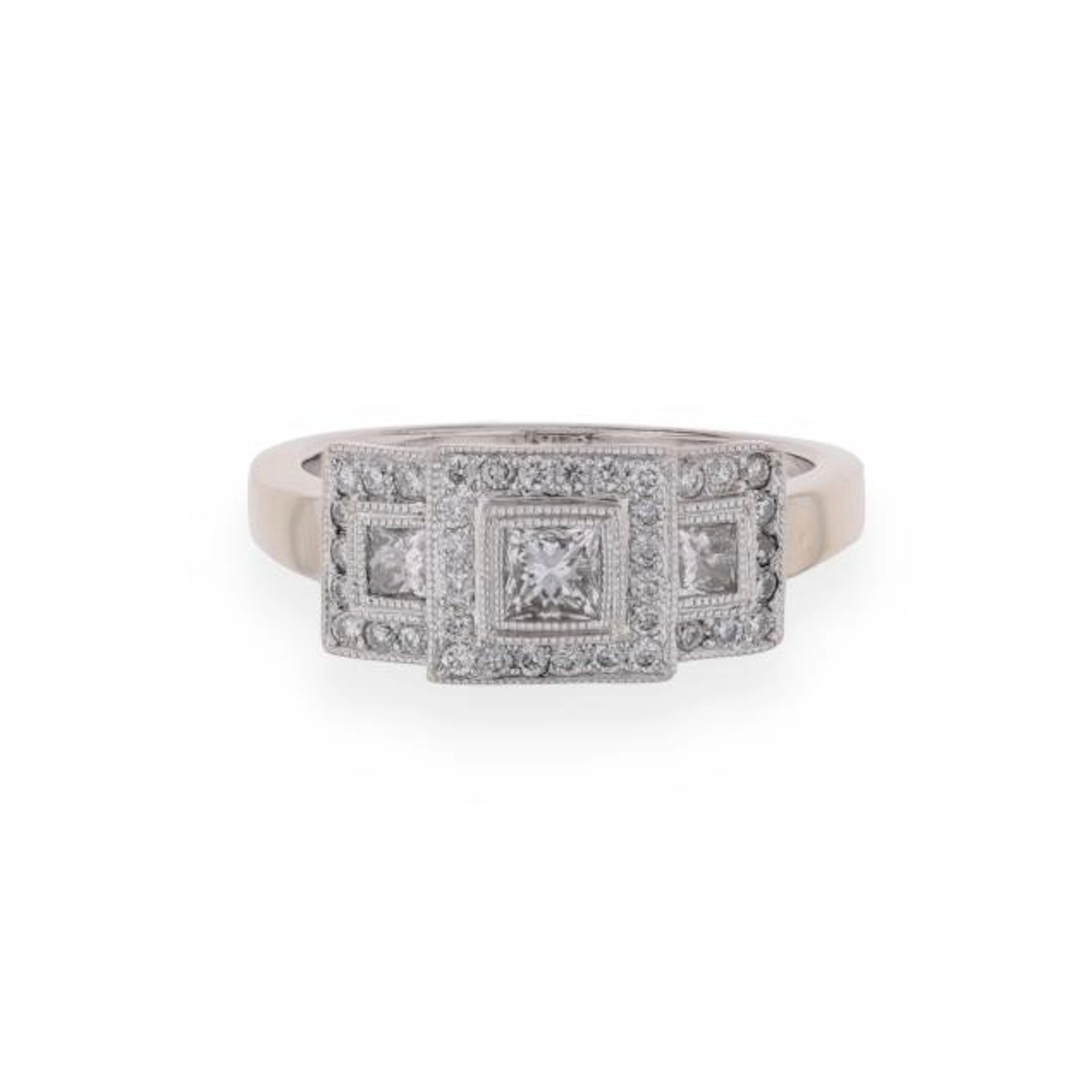 White Gold and Diamond Ring