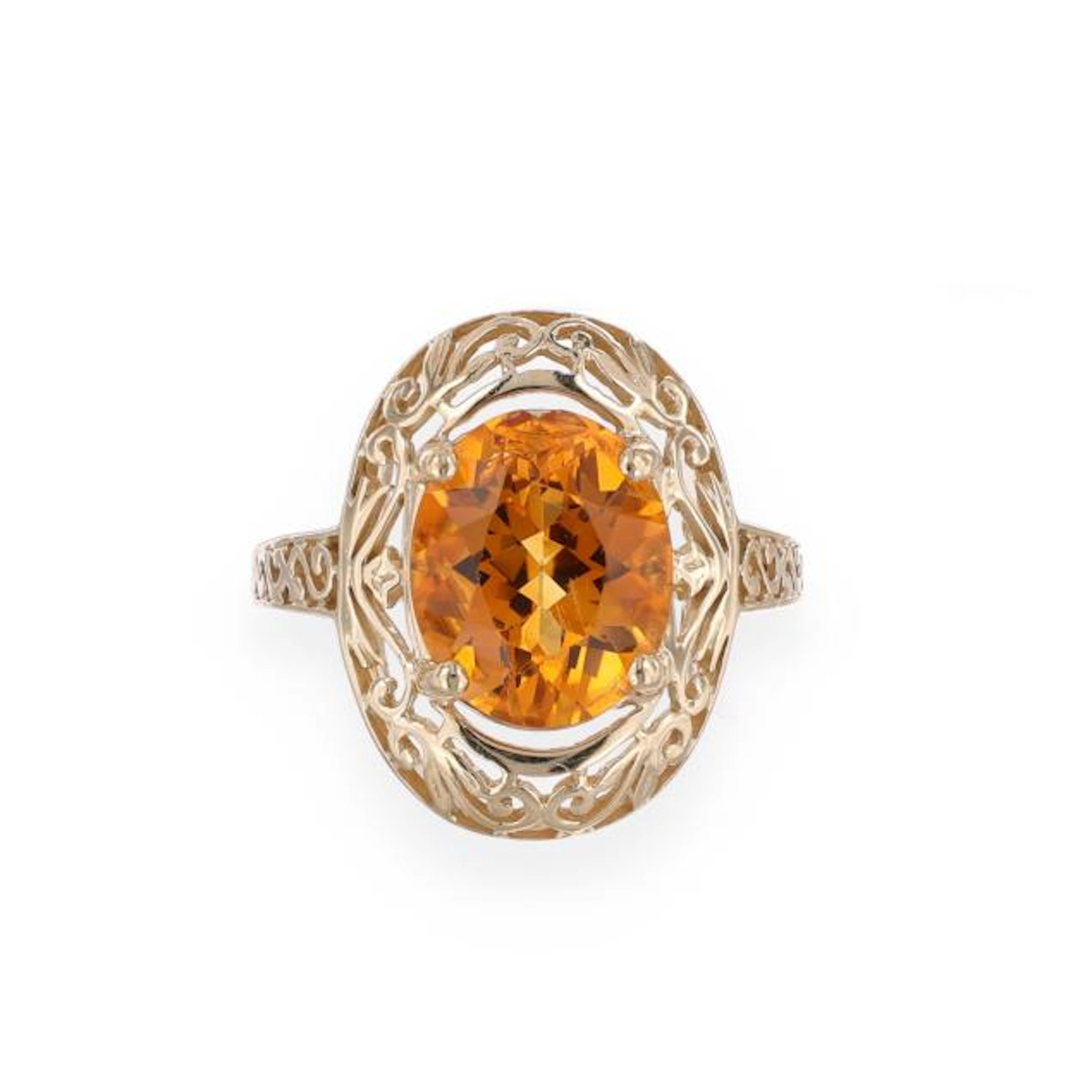 Gold and Citrine Ring
