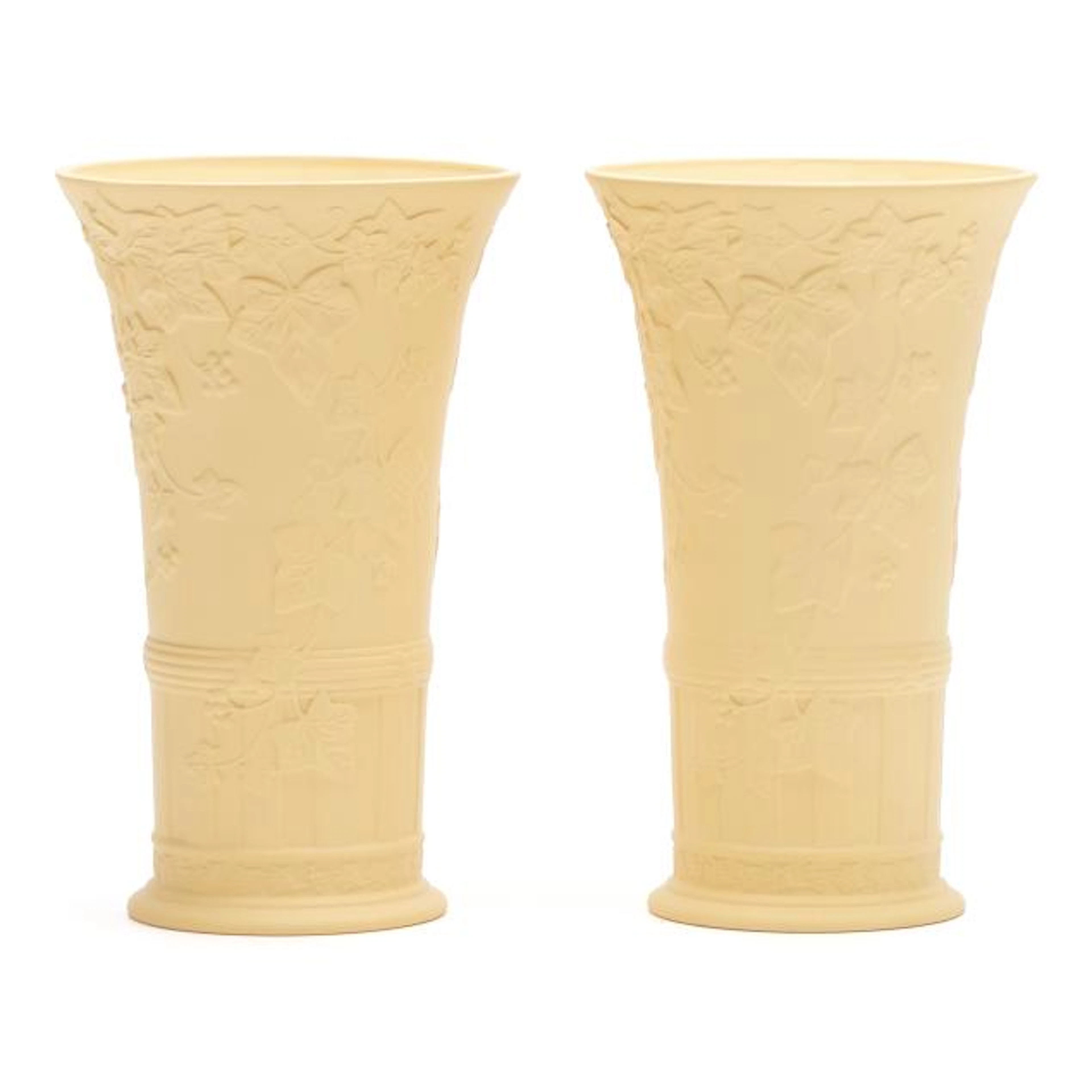 Pair of Wedgwood Bisque Vases