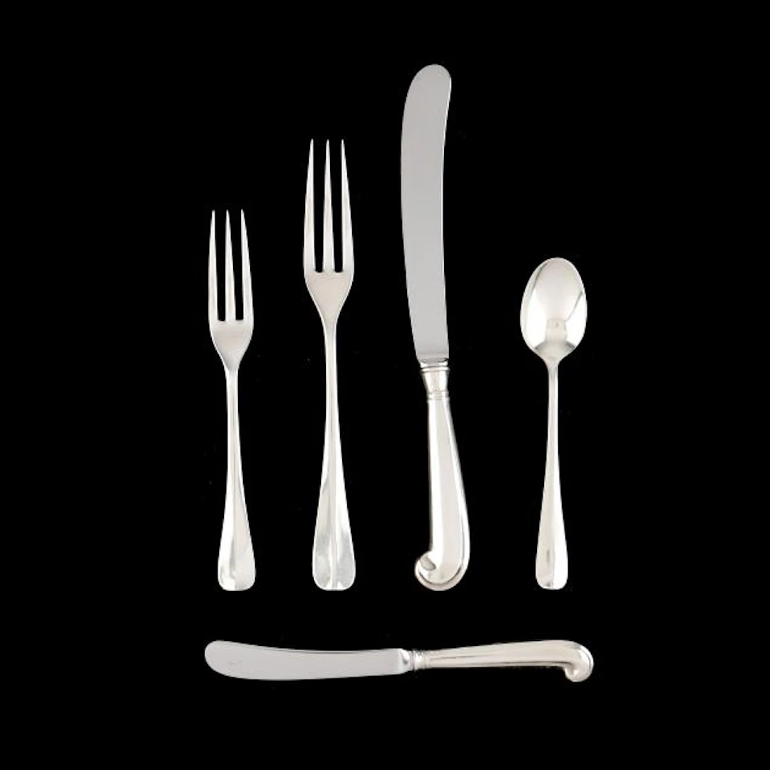 Stieff Williamsburg Queen Anne Sterling Silver Flatware Service