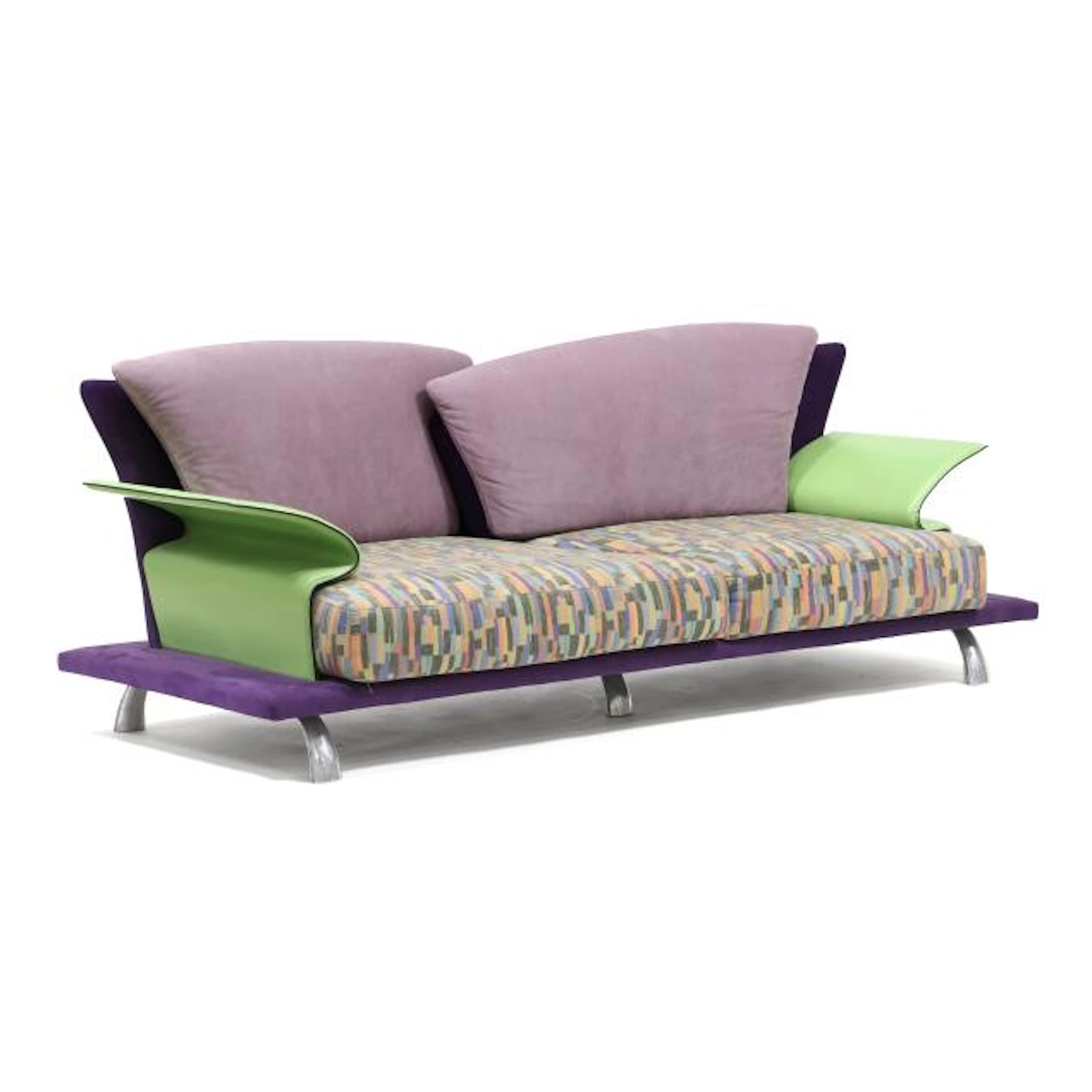 Saporiti Giorgio (Italy, 1938-2000), Super Roy, Sculptural Memphis Sofa