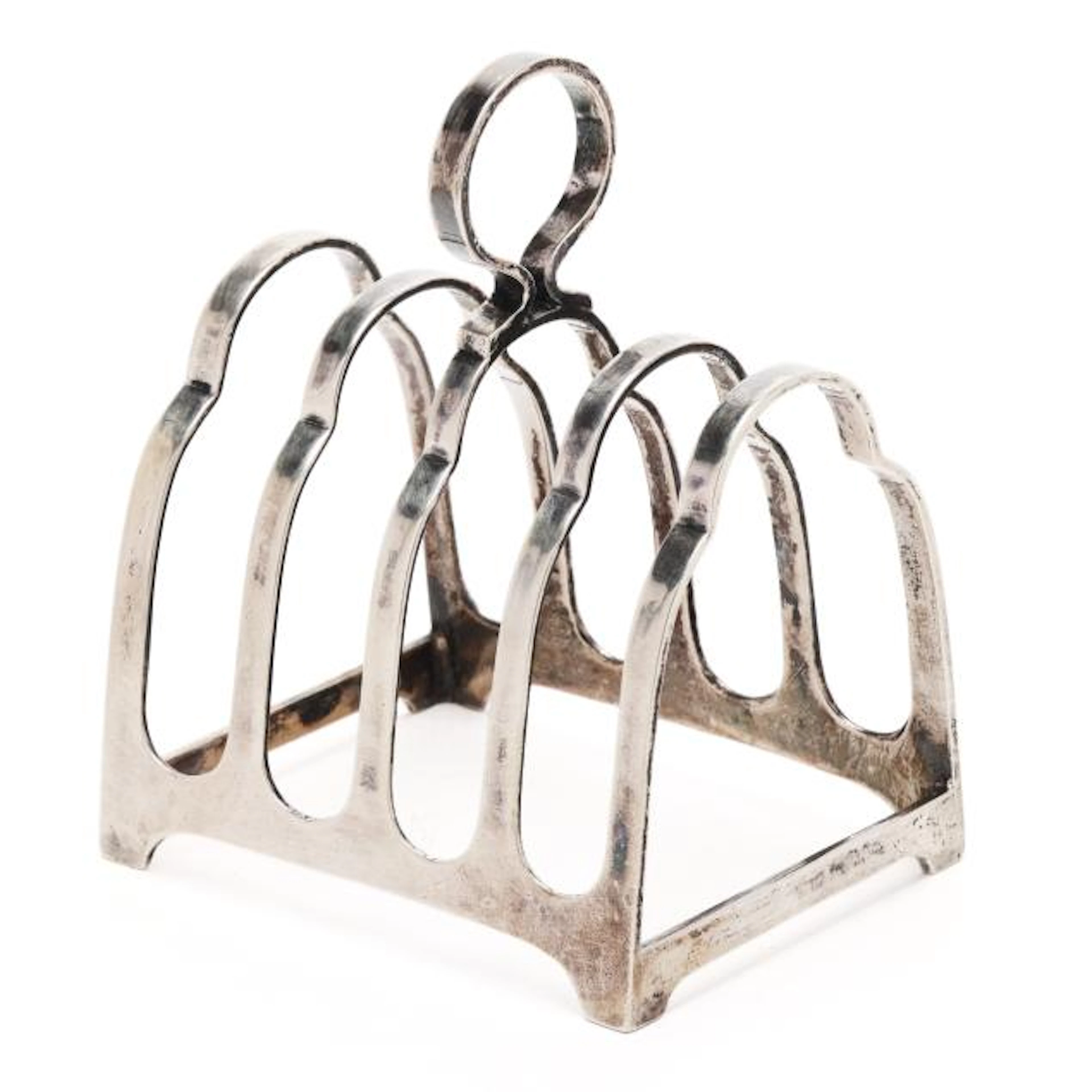 George V Silver Toast Rack, Mark of Walker & Hall