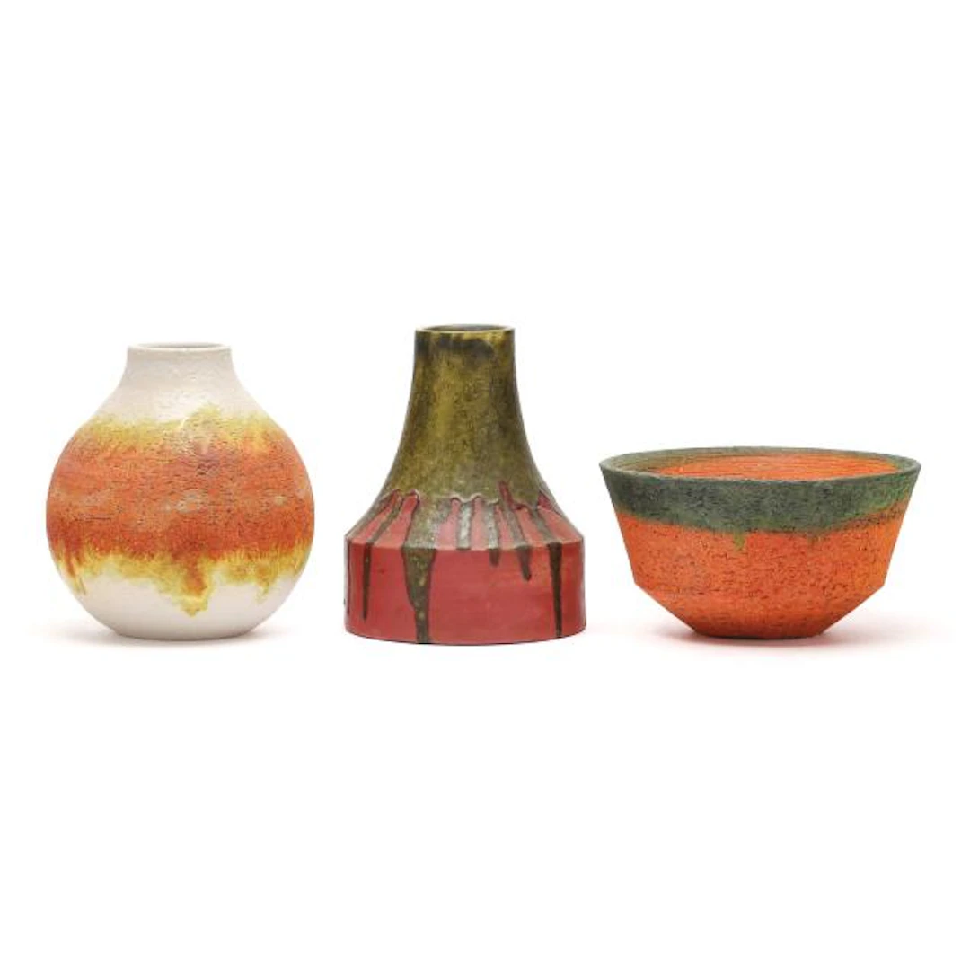 Marcello Fantoni (Italian, 1915-2011), Three Mid-Century Ceramics
