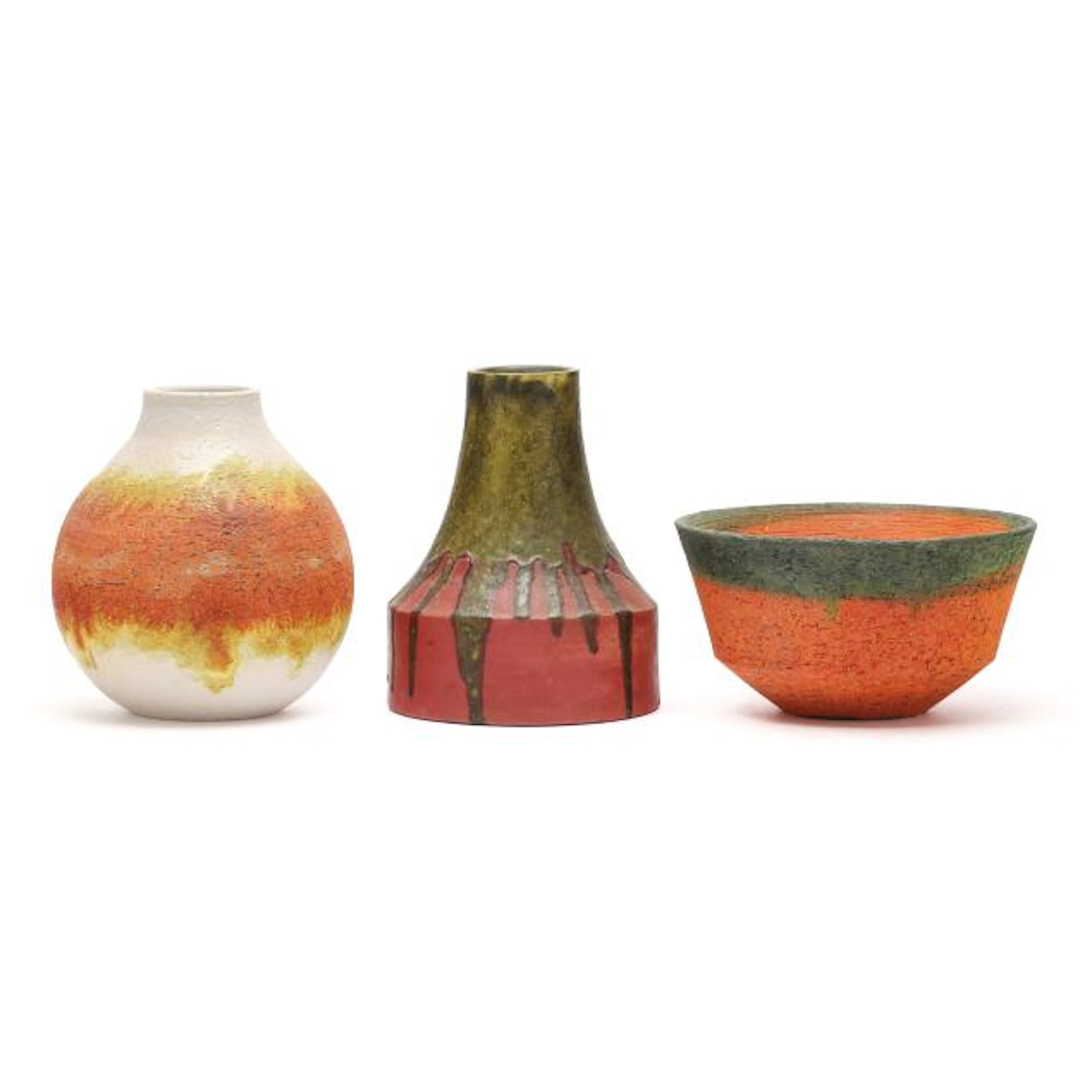 Marcello Fantoni (Italian, 1915-2011), Three Mid-Century Ceramics